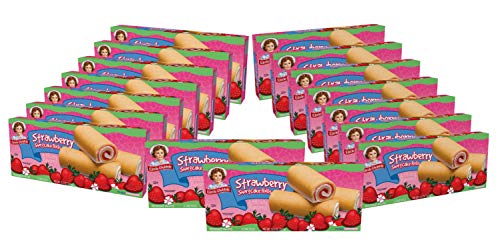 Little Debbie Strawberry Shortcake Rolls - 6 Count Box (Pack of 16) | Delicious Strawberry-Filled Snack Cakes | Perfect for School Lunches, Office Snacks & Party Treats