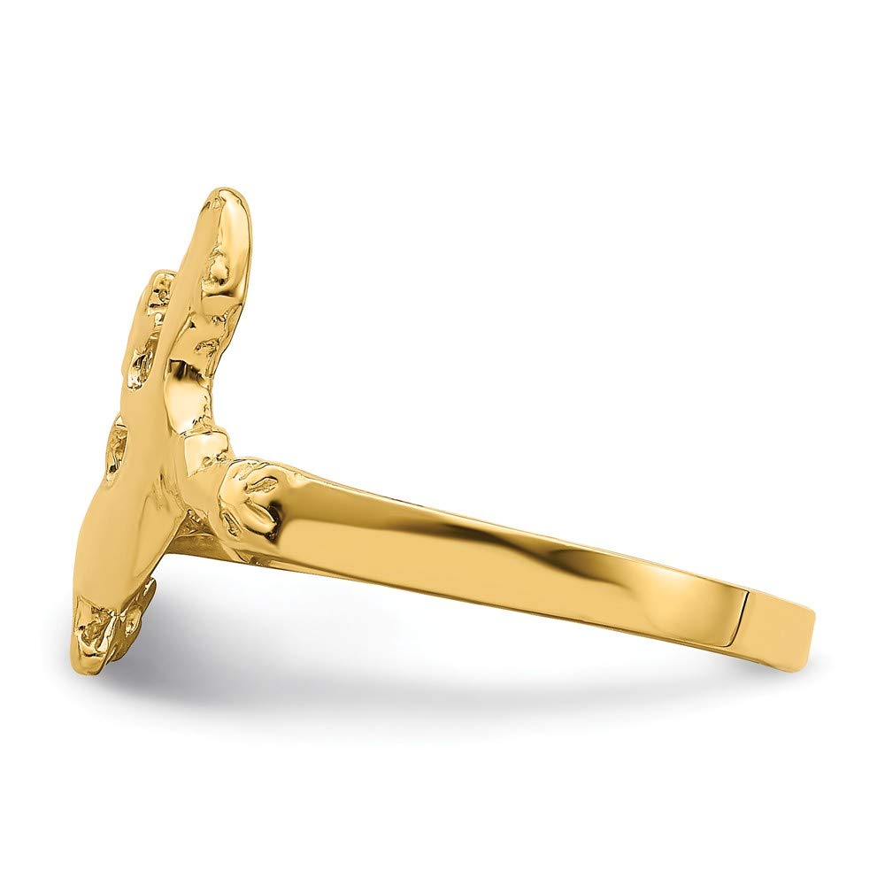 14K Yellow Gold Lizard Ring for Women - Elegant Reptile Jewelry Gift for Her - Perfect for Birthday, Anniversary & Special Occasions
