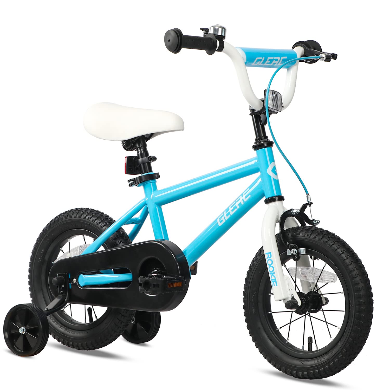 Glerc 12-18 Inch Kids Bike with Training Wheels for Boys & Girls Ages 2-9 | Perfect for Learning to Ride, Backyard Fun & Neighborhood Adventures