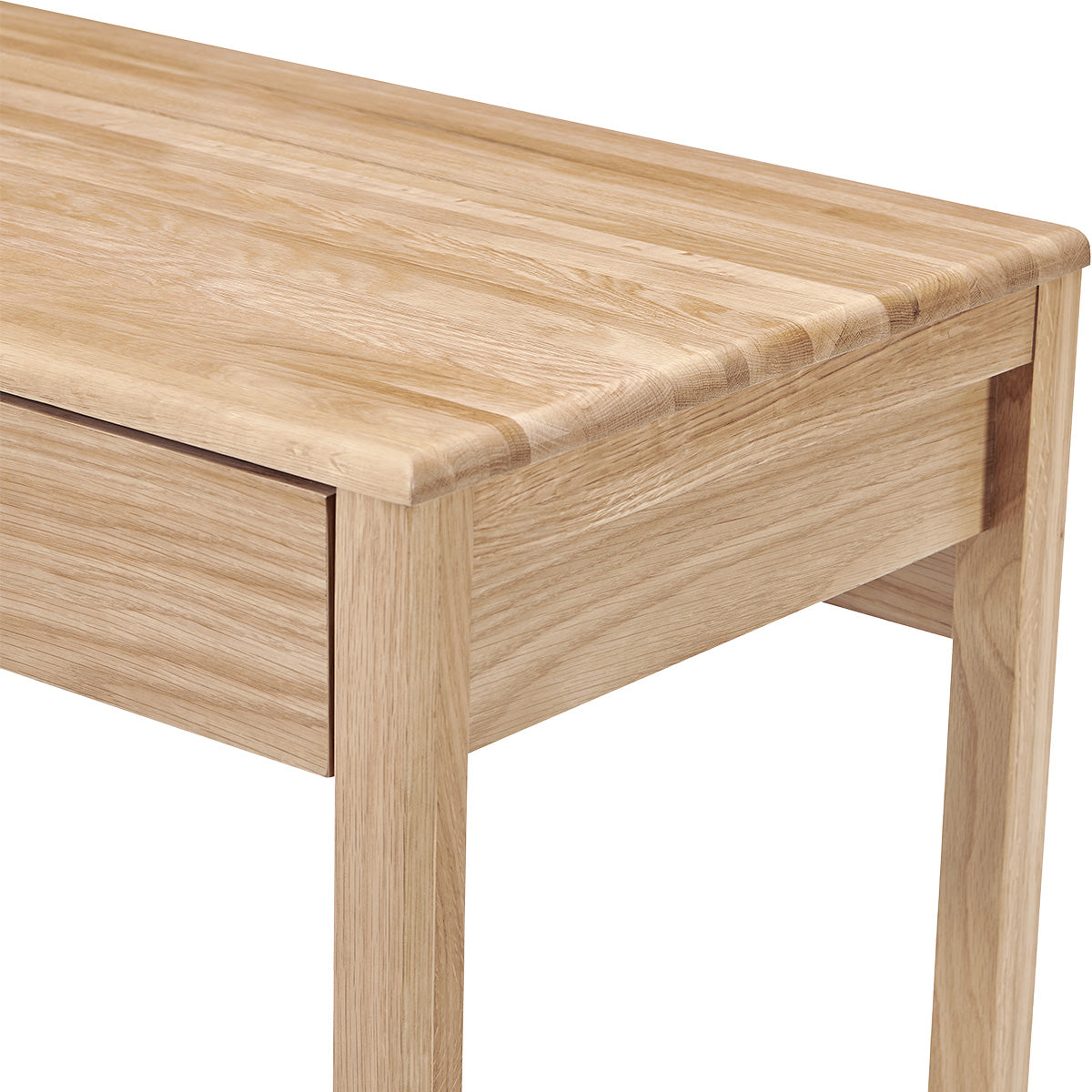Premium Oak Avalon Desk - Solid Wood Home Office Desk with Spacious Work Surface, Ergonomic Design for Comfortable Working - Perfect for Home Office, Study Room, or Workspace
