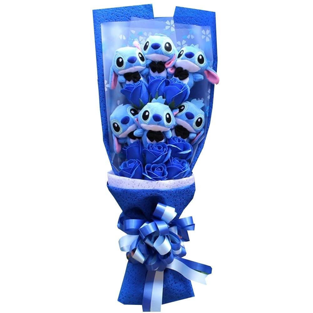 **Stitch Plush Toy - Soft & Cute Artificial Flower Stuffed Animal for Babies & Kids - Perfect Christmas & Birthday Gift - Ideal for Nursery Decor, Cuddling & Gifting (Style 2)**