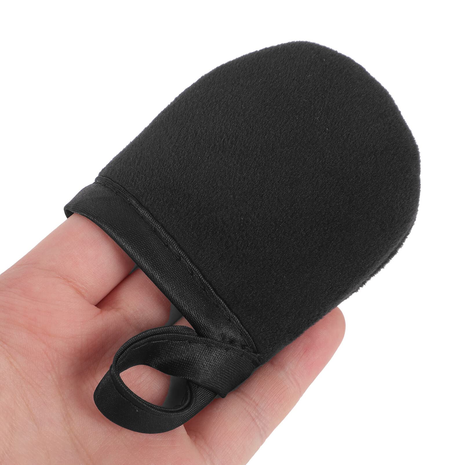 FOMIYES Self Tanning Mitt Set - Soft Tanning Gloves & Applicator for Sunless Tan Lotion, Face & Body - Flocking Back Lotion Sponge Protector for Even, Streak-Free Tan (Perfect for Salon, Home Use & Travel)