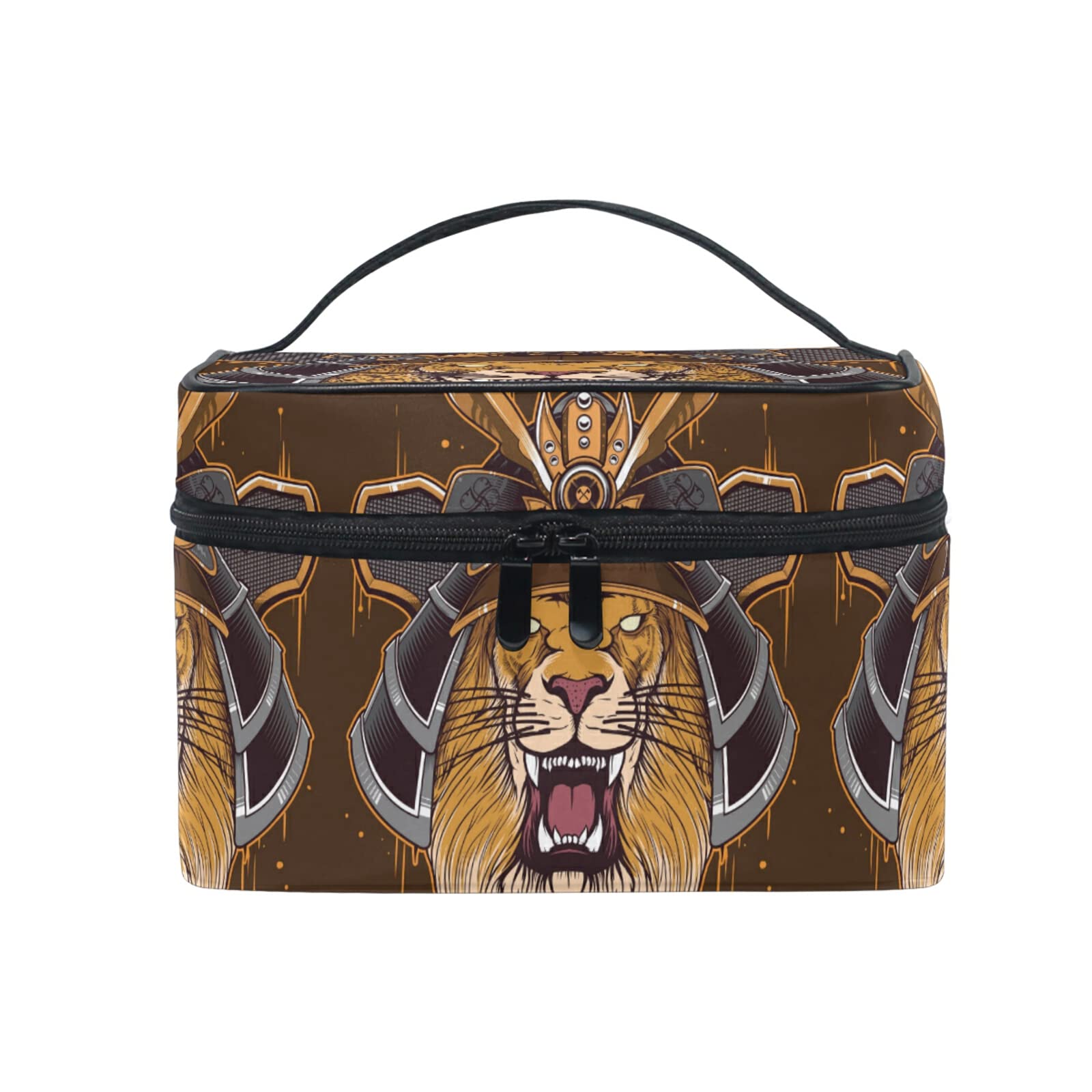 Art Warrior Lion Animal Makeup Bag for Women | Waterproof Cosmetic & Toiletry Travel Case | Perfect for Travel, Gym & Daily Organization