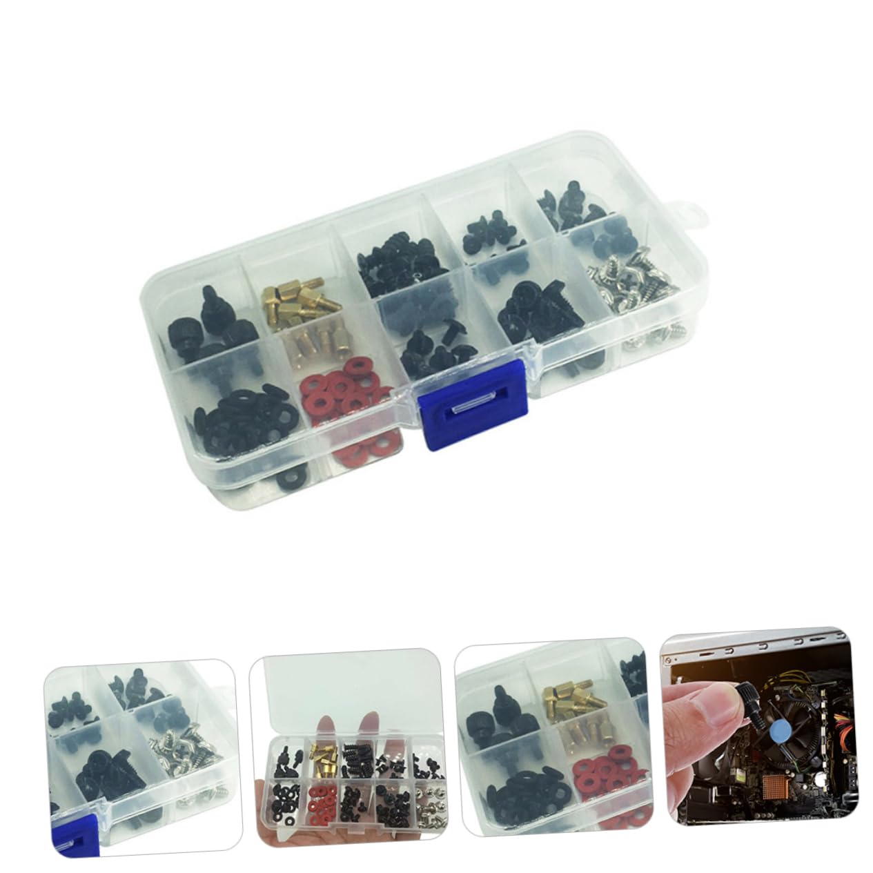 CIYODO 114pcs DIY Computer Screw Set - M3/M4/M5 Metal Case Mounting Screws with Countersunk Head for PC Build & Repair | Perfect for Desktop Assembly, Laptop Upgrades & Electronics Projects