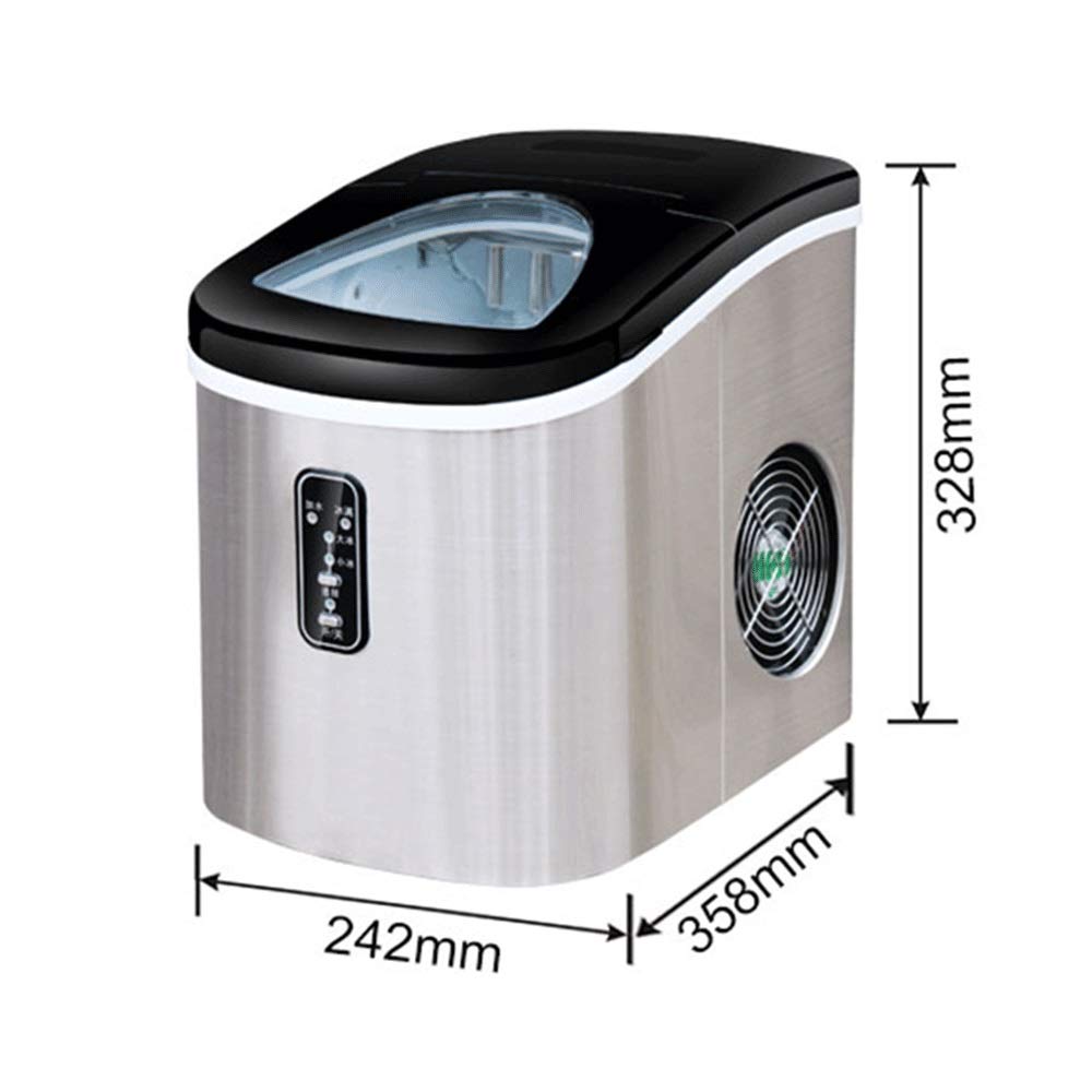 Fast Countertop Ice Maker Machine - 9 Bullet Ice Cubes in 6-13 Minutes, 2.2L Capacity for Home, Kitchen, Office & Bar | Perfect for Cocktails, Iced Coffee & Entertaining (ZLSP)