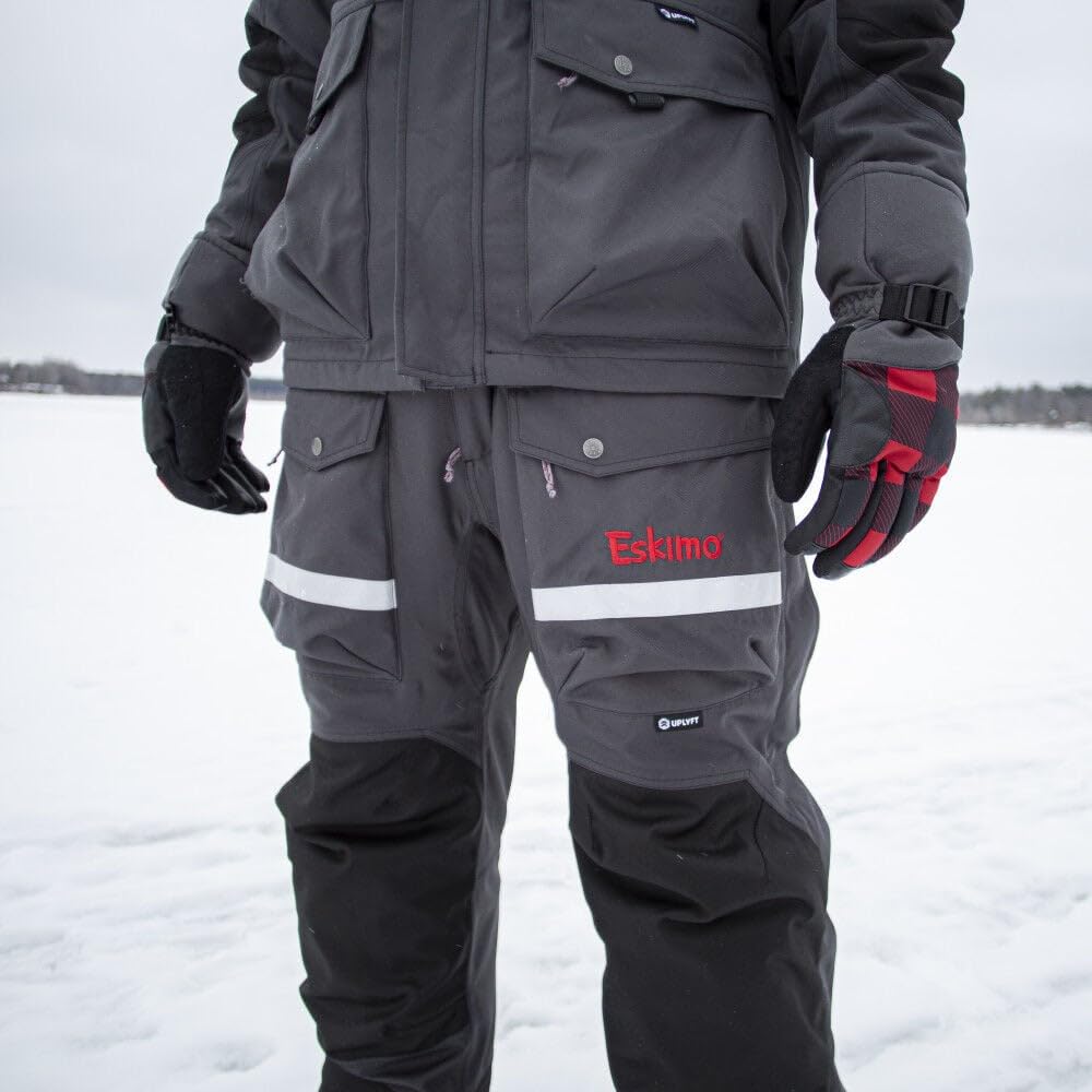 Eskimo Men's Insulated Waterproof Roughneck Bib Overalls for Hunting, Fishing & Outdoor Work – Heavy Duty Winter Coveralls for Cold Weather