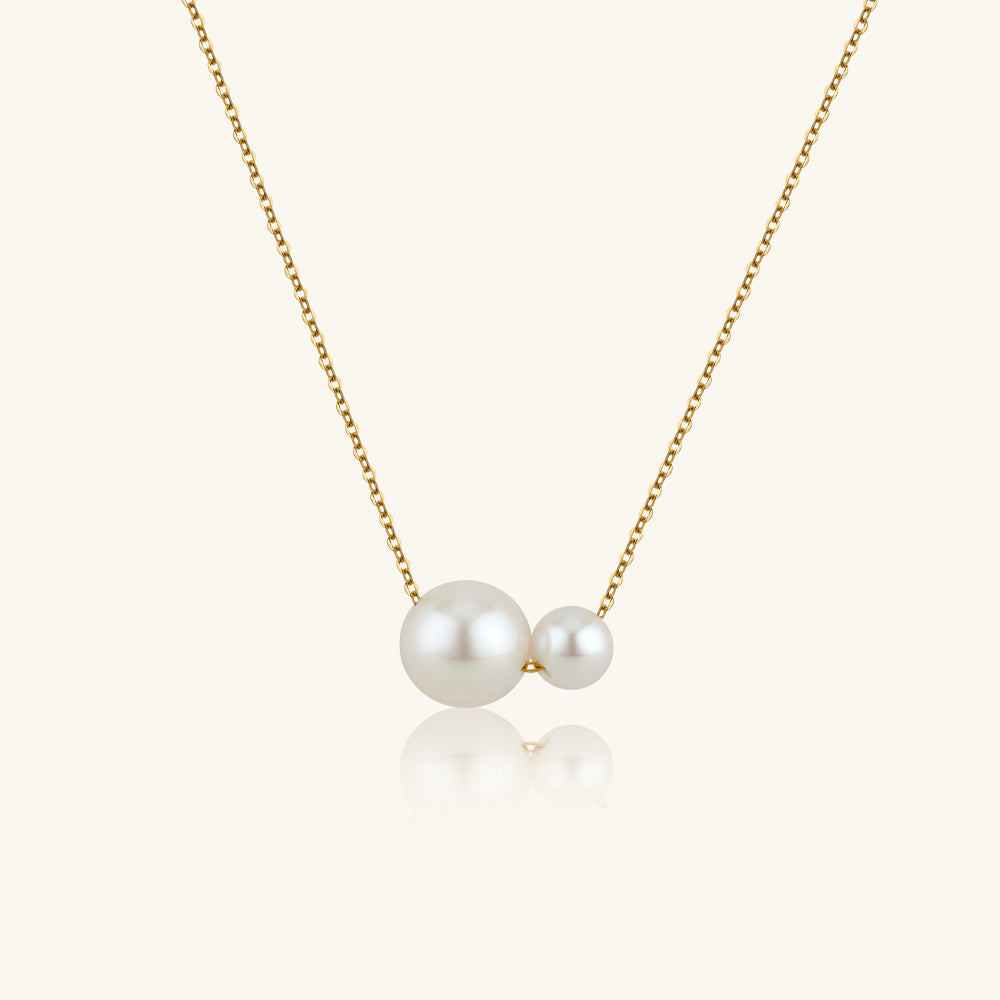 18K Gold AAAA Pearls Pendant Necklace for Women - Elegant Jewelry Gift for Anniversary, Wedding & Special Occasions