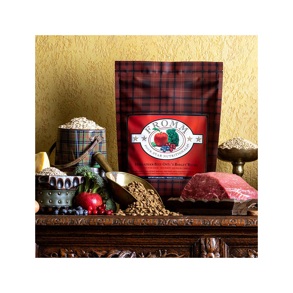 Highlander Beef, Oats 'n Barley Dry Dog Food - Premium Nutrition for Active Dogs - Perfect for Training, Hiking & Outdoor Adventures