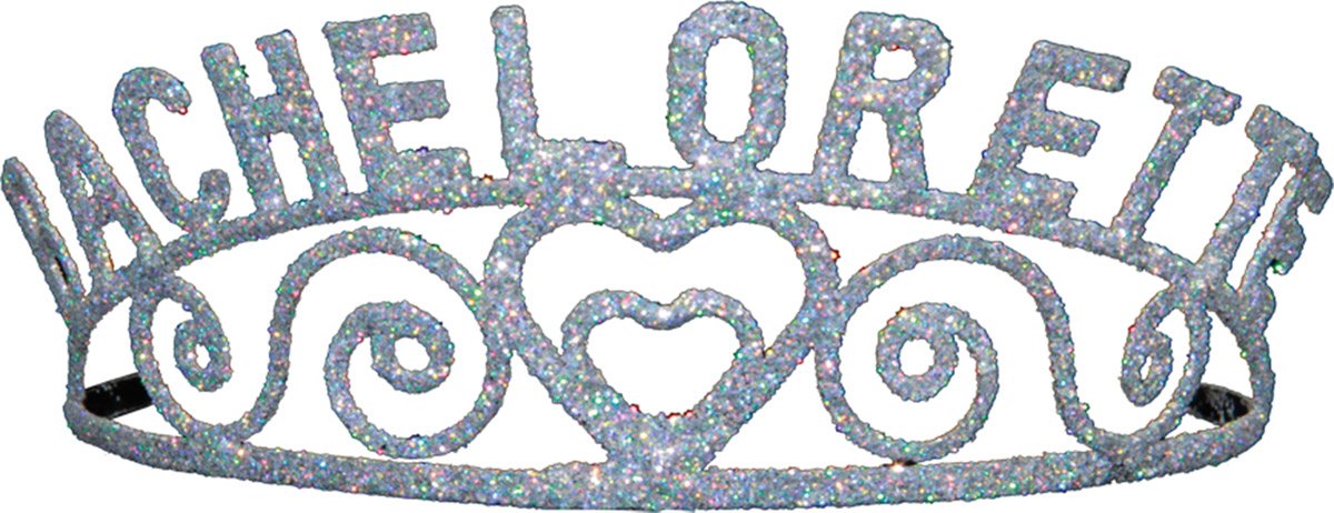 Sparkling Bachelorette Tiara for Wedding Elopement - Perfect for Bridal Showers, Bachelorette Parties & Bride-to-Be Celebrations