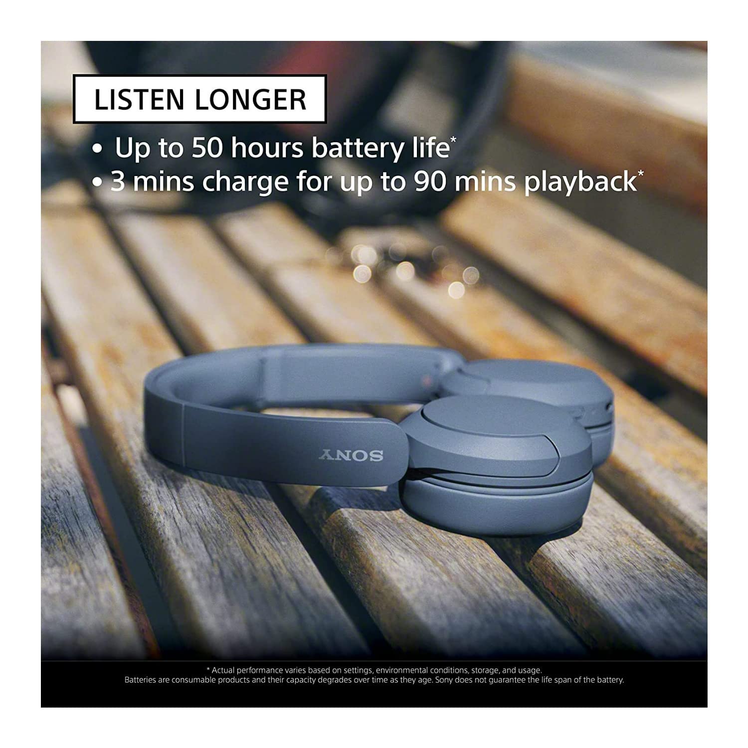 Sony WH-CH520 Wireless Bluetooth On-Ear Headphones with Mic - Lightweight & Portable for Travel, Commuting - Includes Protective Hard Case (2-Piece Set, Black) - Perfect for Workouts, Office & Daily Use