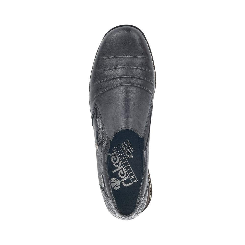 Rieker 44254-00 Women's Black Dress Pumps - Comfortable Office Work Shoes for Business & Formal Occasions