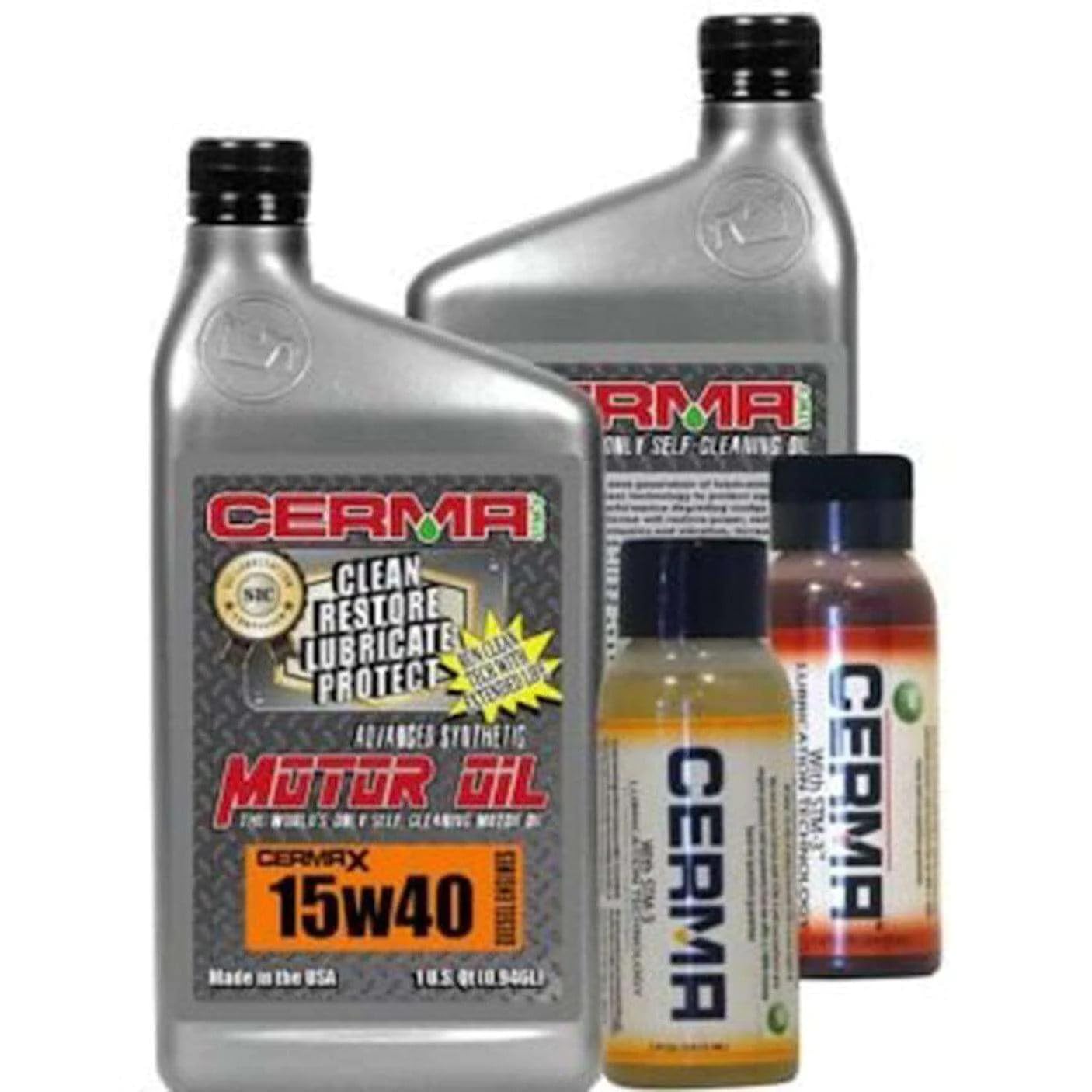 **Cermax Diesel Ceramic Synthetic Oil 15W40 - 6 Quarts Engine Oil for 1 to 2.8L Diesel Engines with Automatic Transmission - High Performance Lubrication for Trucks, SUVs & Heavy-Duty Vehicles**