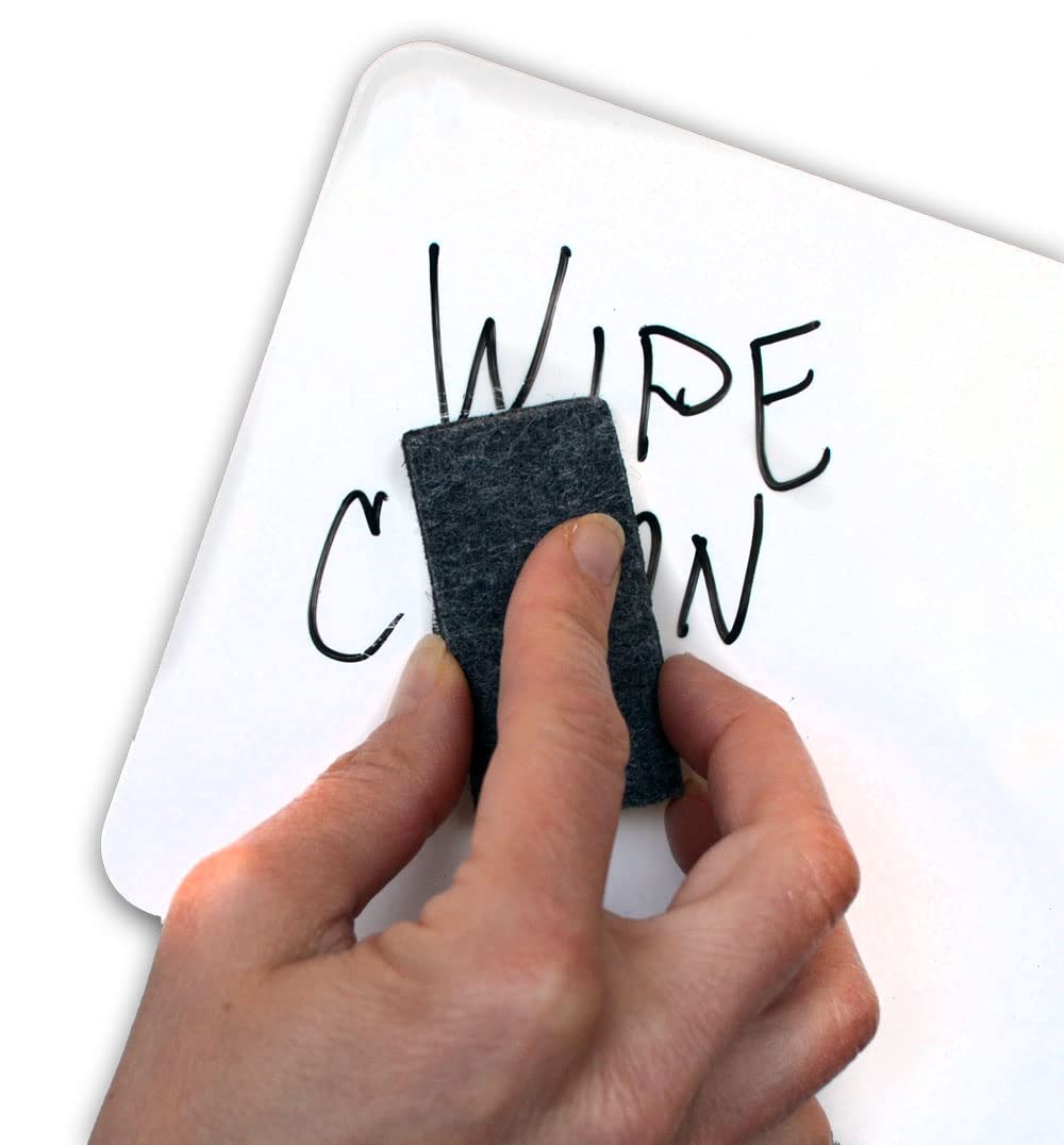 Trainers Warehouse Mini Whiteboard Dry-Erase Erasers - 100 Pack (2.5 Inch) for Classroom & Office - Perfect for Small Hands - Works on Whiteboard & Melamine Surfaces - Ideal for Teachers, Students & Office Meetings