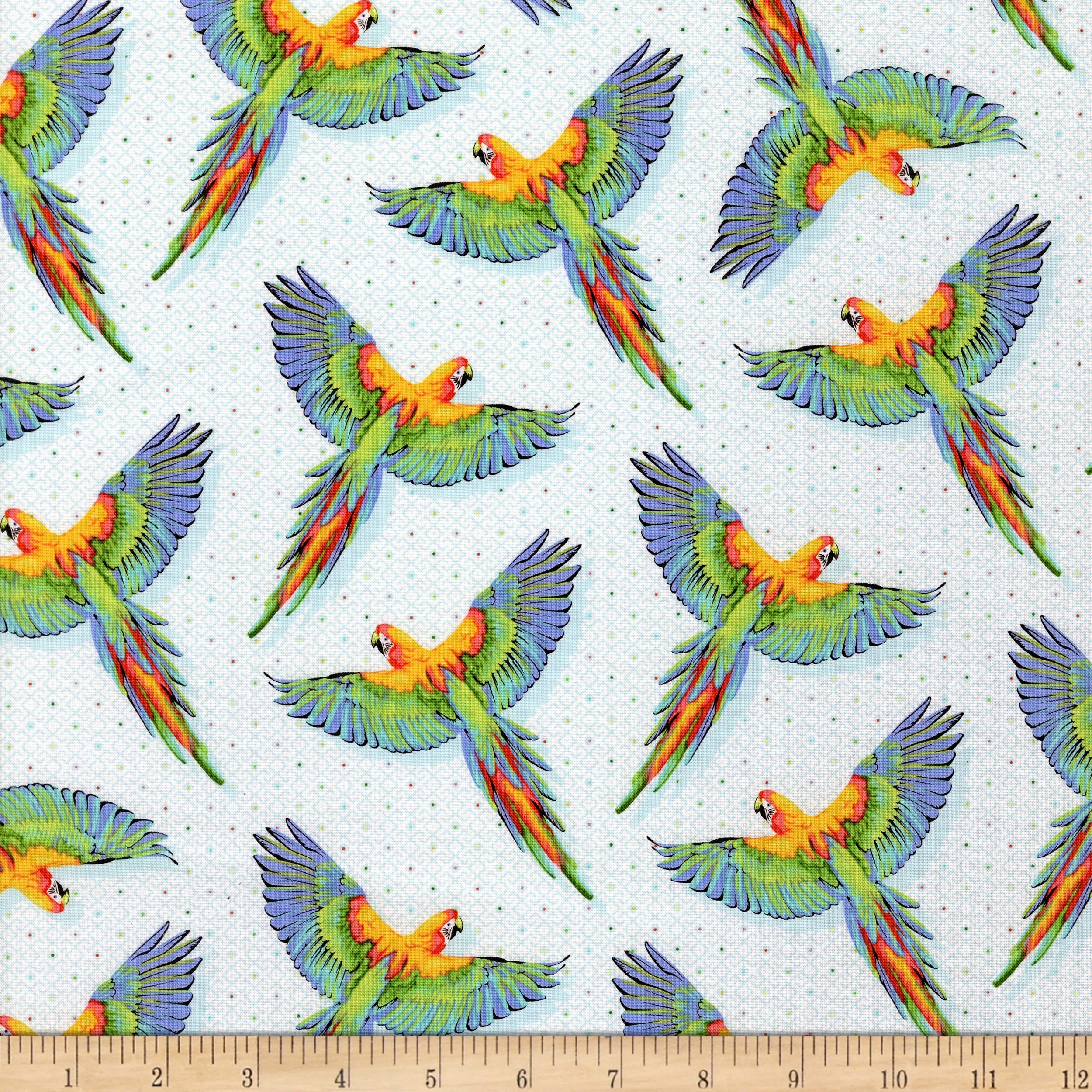 Tula Pink Daydreamer Macaw Ya Later Fabric - FreeSpirit Cotton Quilting Material for DIY Crafts, Home Decor & Sewing Projects - Perfect for Quilts, Apparel & Accessories