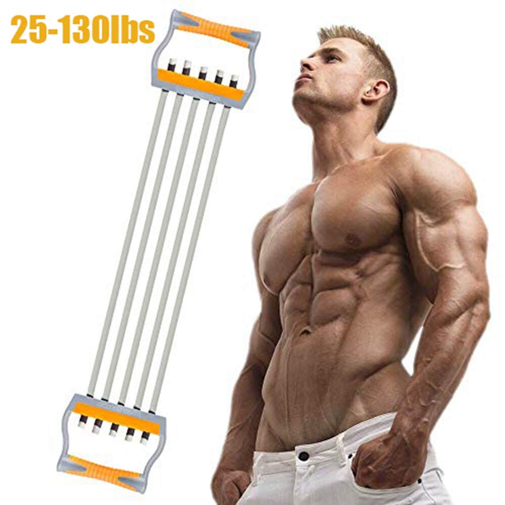 Adjustable 5-Rope Chest Expander - Heavy Duty Resistance Bands for Home Gym, Strength Training & Muscle Building (Black) | Perfect for Full-Body Workouts, Physical Therapy & Fitness Enthusiasts
