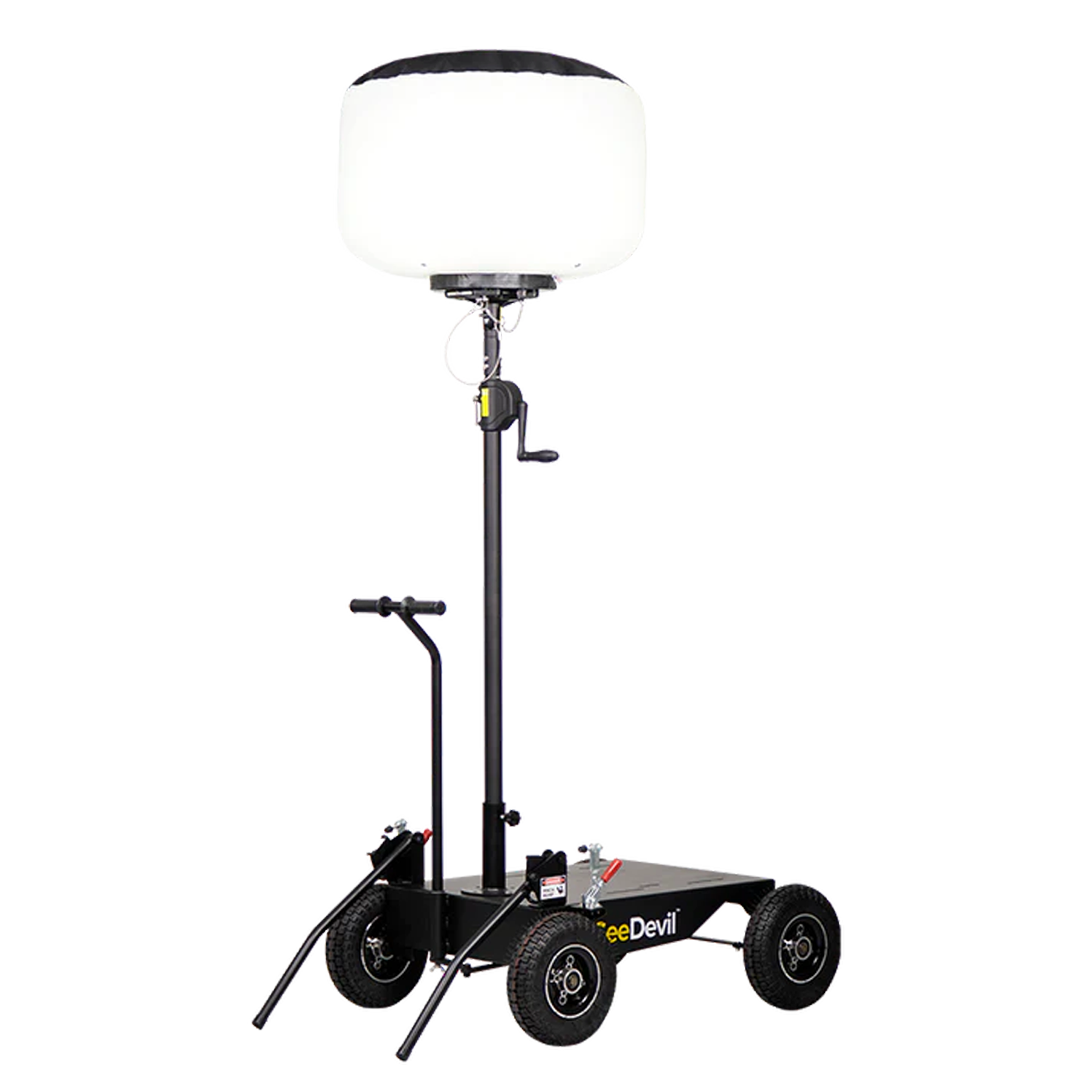 Pro Series Mobile Cart with 9ft Mast & Mount - Heavy Duty Rolling Stand for Outdoor Events, Trade Shows & Retail Displays