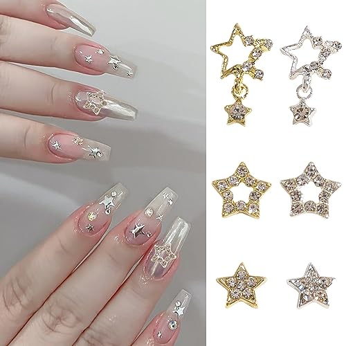 6 Style,Star Nail Charm