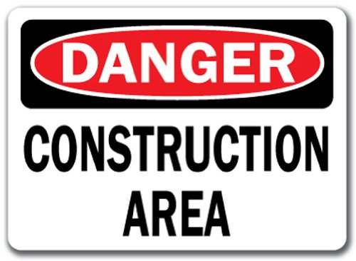 Danger Sign - Construction Area - 10