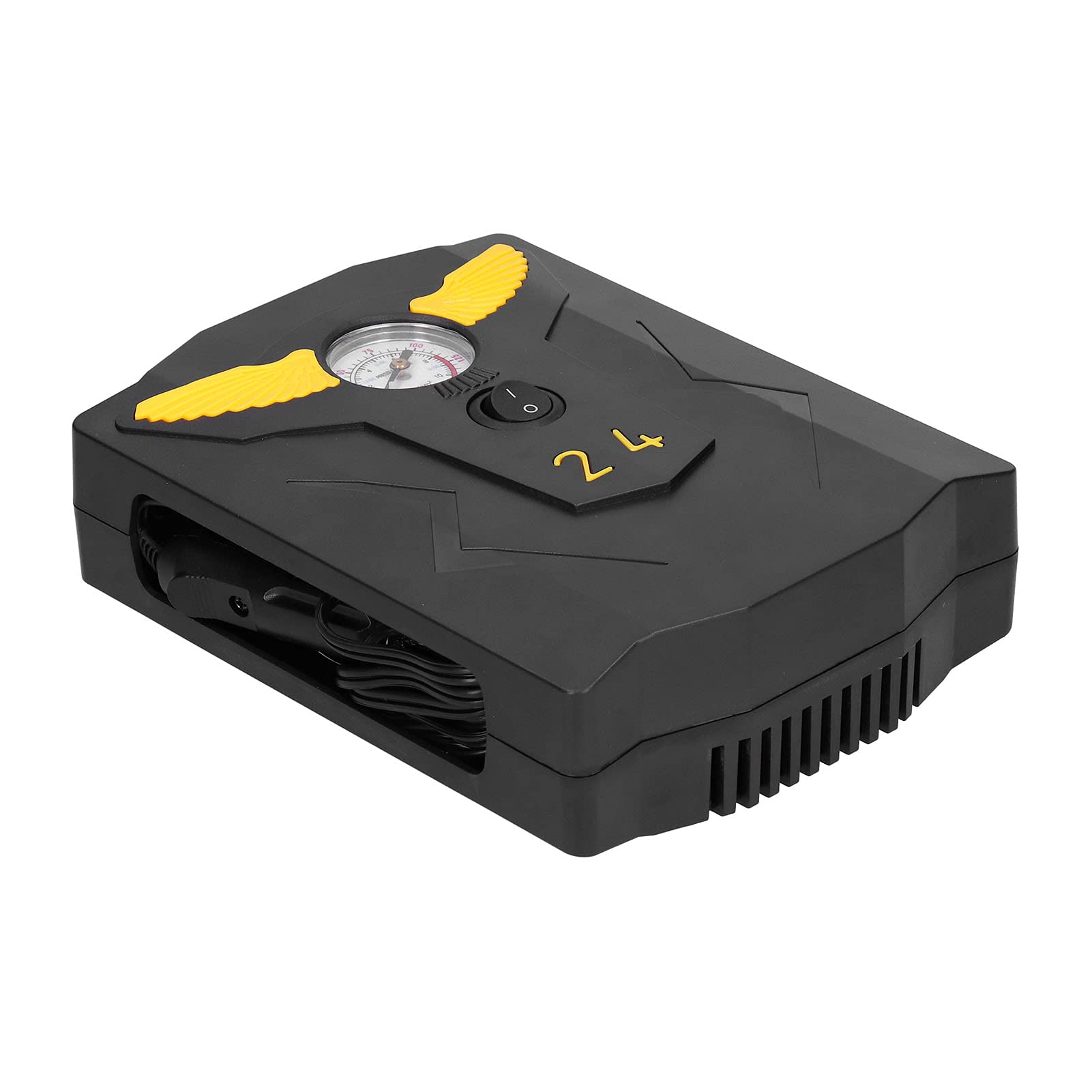 SoarUp Digital Mini Air Compressor - Portable Car Tire Pump for Bicycle, Motorcycle, Basketball & Inflatables | 12V Cigarette Lighter Power | Fast Inflation for Roadside Emergencies, Home & Outdoor Use