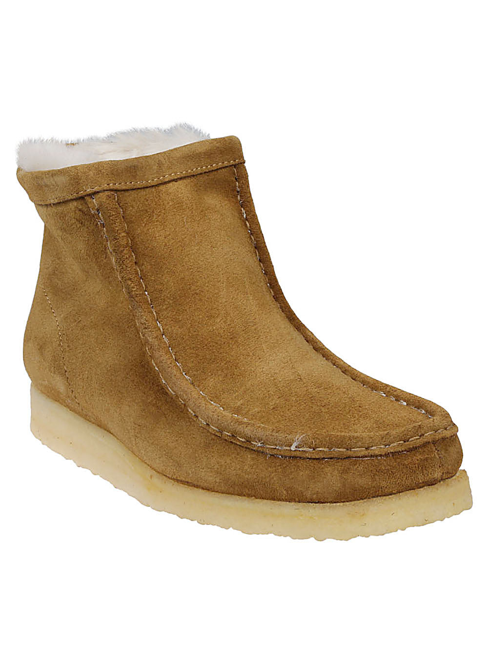 Clarks Women's Beige Leather Ankle Boots - Comfortable & Stylish for Casual Outfits & Office Wear