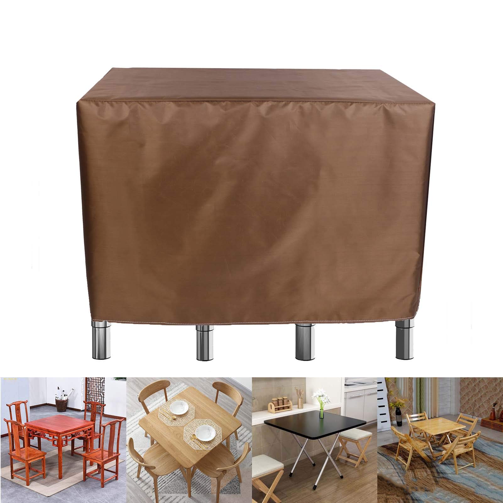 130x87x35 Inch Waterproof Patio Furniture Covers - Heavy Duty Outdoor Table & Chair Set Protector for Garden, Dust Proof & Windproof - Perfect for Backyard, Deck, and Poolside Furniture Protection