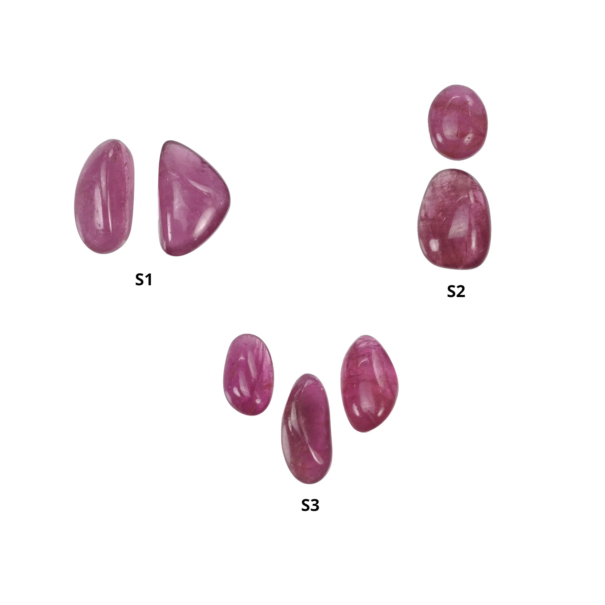 Natural Pink Tourmaline Gemstone Tumble - Untreated Raw Tourmaline Cabochon Set for Jewelry Making, Crystal Healing & Meditation (Irregular Shape)