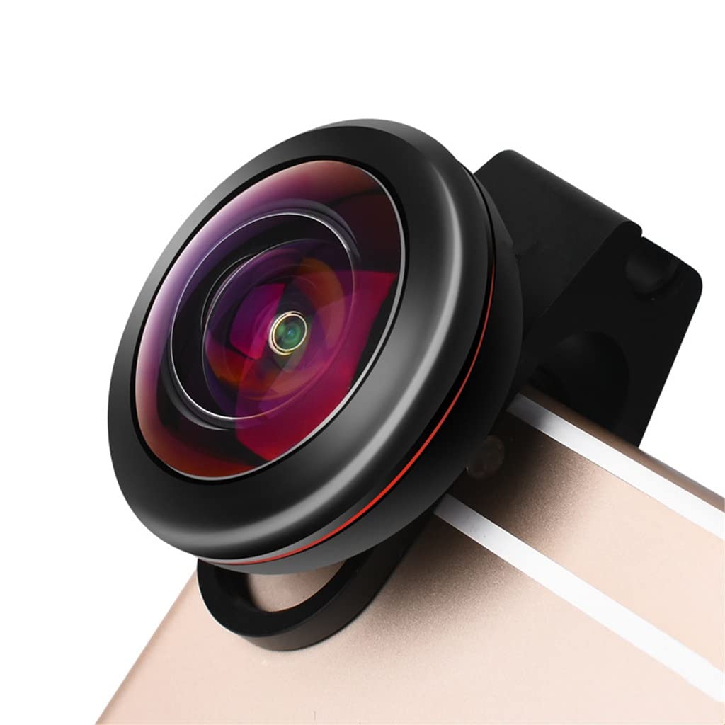 0.2x Super Wide Angle 238° Fisheye Lens for iPhone & Android - HD Camera Phone Lens Accessory for Vlogging, Travel & Creative Photography