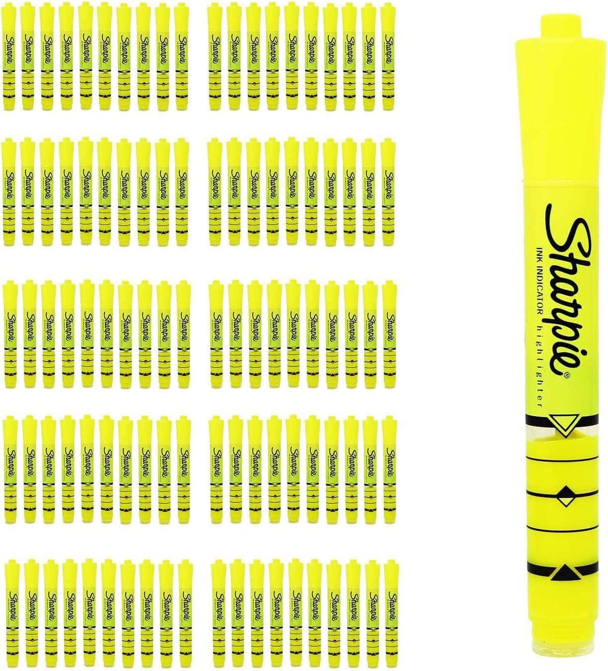Moda West 50-Pack Yellow Highlighters - Bulk School & Office Supplies for Students, Teachers | Perfect for Note-Taking, Textbook Marking & Study Sessions