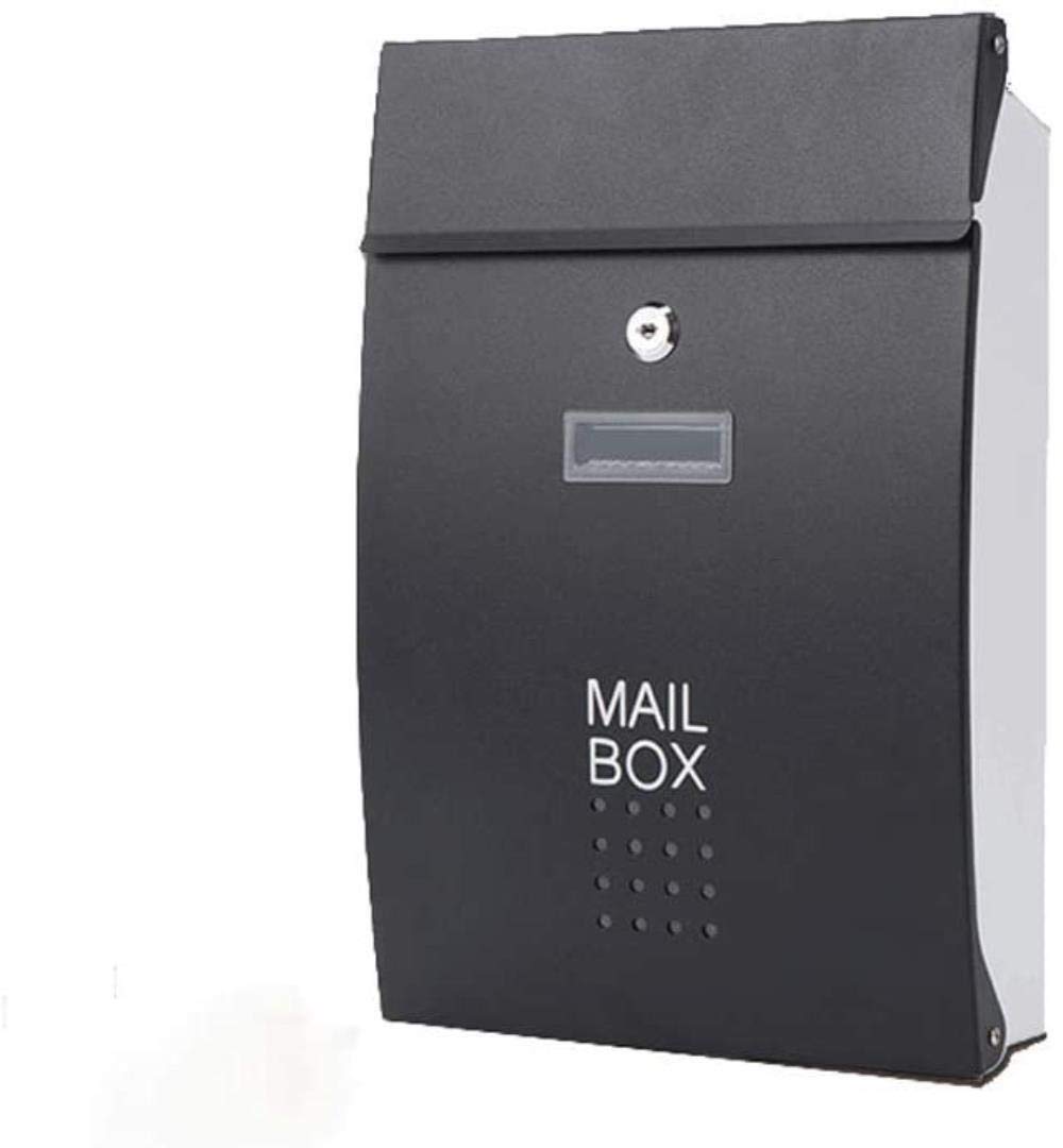 Waterproof Outdoor Mailbox with Lock - Wall Mounted Letter & Magazine Box for Villa, Garden, and Patio - Durable Weatherproof Design for Home & Office Use