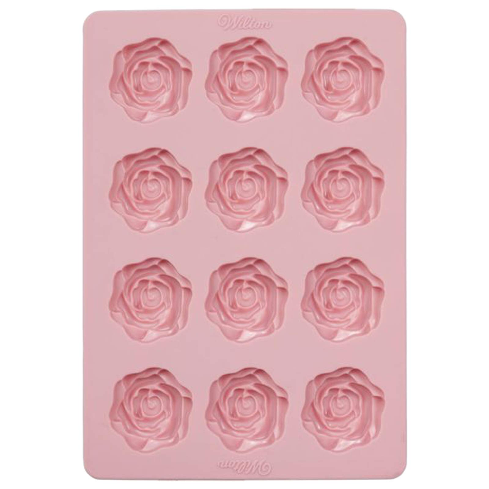 Wilton Rose Silicone Candy Mold for Chocolate, Soap, Candle Making - Perfect for Valentine's Day, Weddings & DIY Crafts