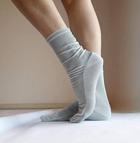 Luxury Velvet Socks for Women - Soft White Ivory Velour Handmade Winter Socks - Cozy Homemade Knitted Socks for Home, Lounge & Gift Giving