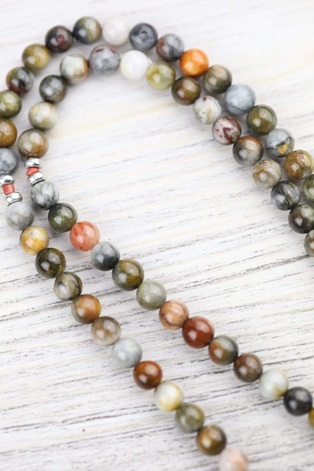 Authentic Tibetan Hawkeye Mala Prayer Beads - 108 Buddhist Meditation Necklace for Spiritual Protection & Positive Energy | Perfect for Yoga, Meditation & Mindfulness Practices