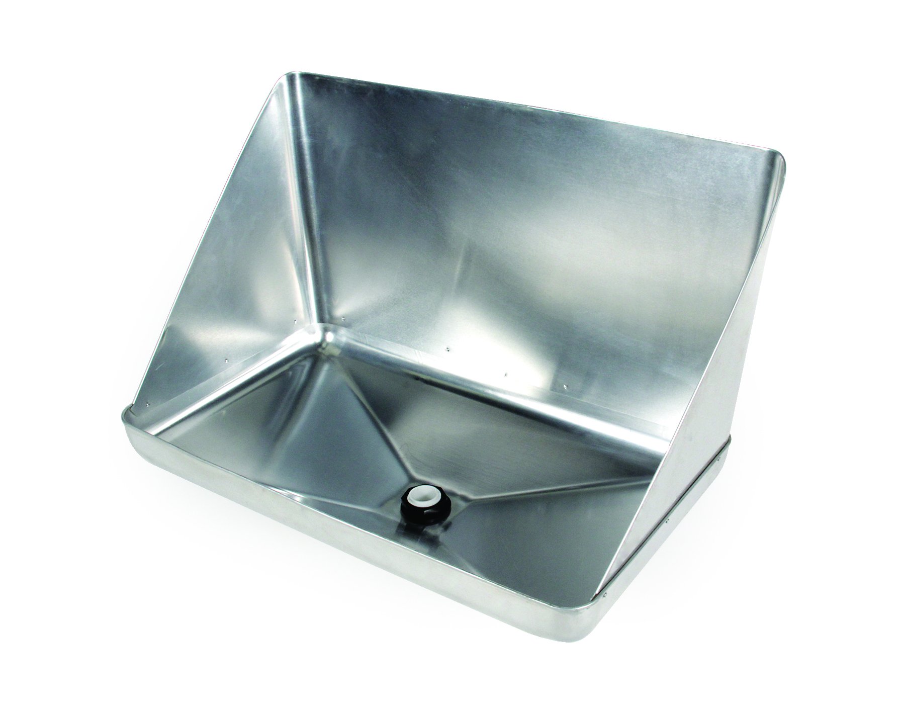 Camco 11430 Aluminum Tankless Water Heater Drain Pan with PVC Fitting - Leak Protection for RV, Tiny Homes & Outdoor Showers - Easy Installation & Durable Design