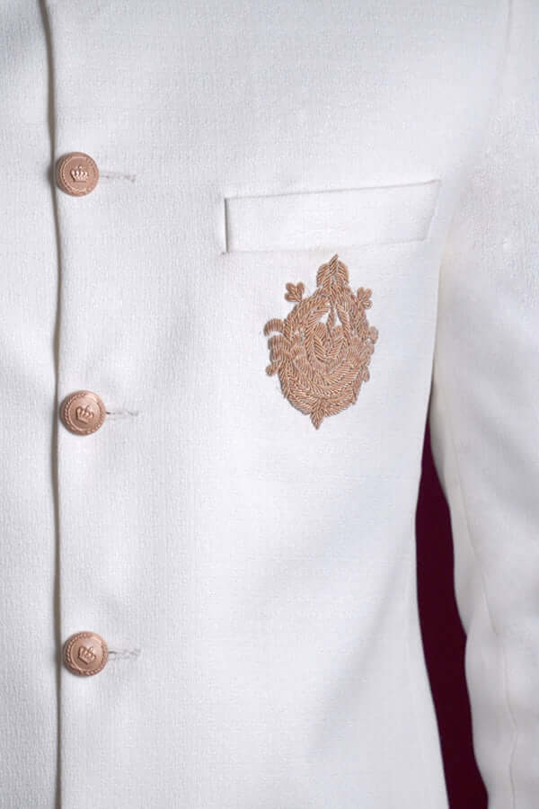 Prince Coat with A.I Signature Emblem - Elegant Formal Wear for Weddings, Prom & Special Occasions