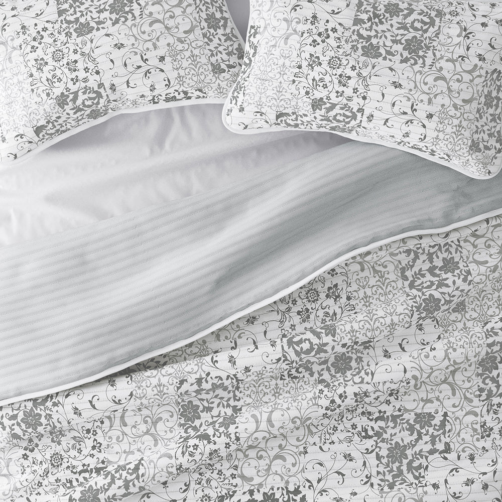 Floral 3-Piece Quilted Coverlet Set - Soft Bedspread for Queen Size Bed - Perfect for Spring & Summer Bedroom Decor