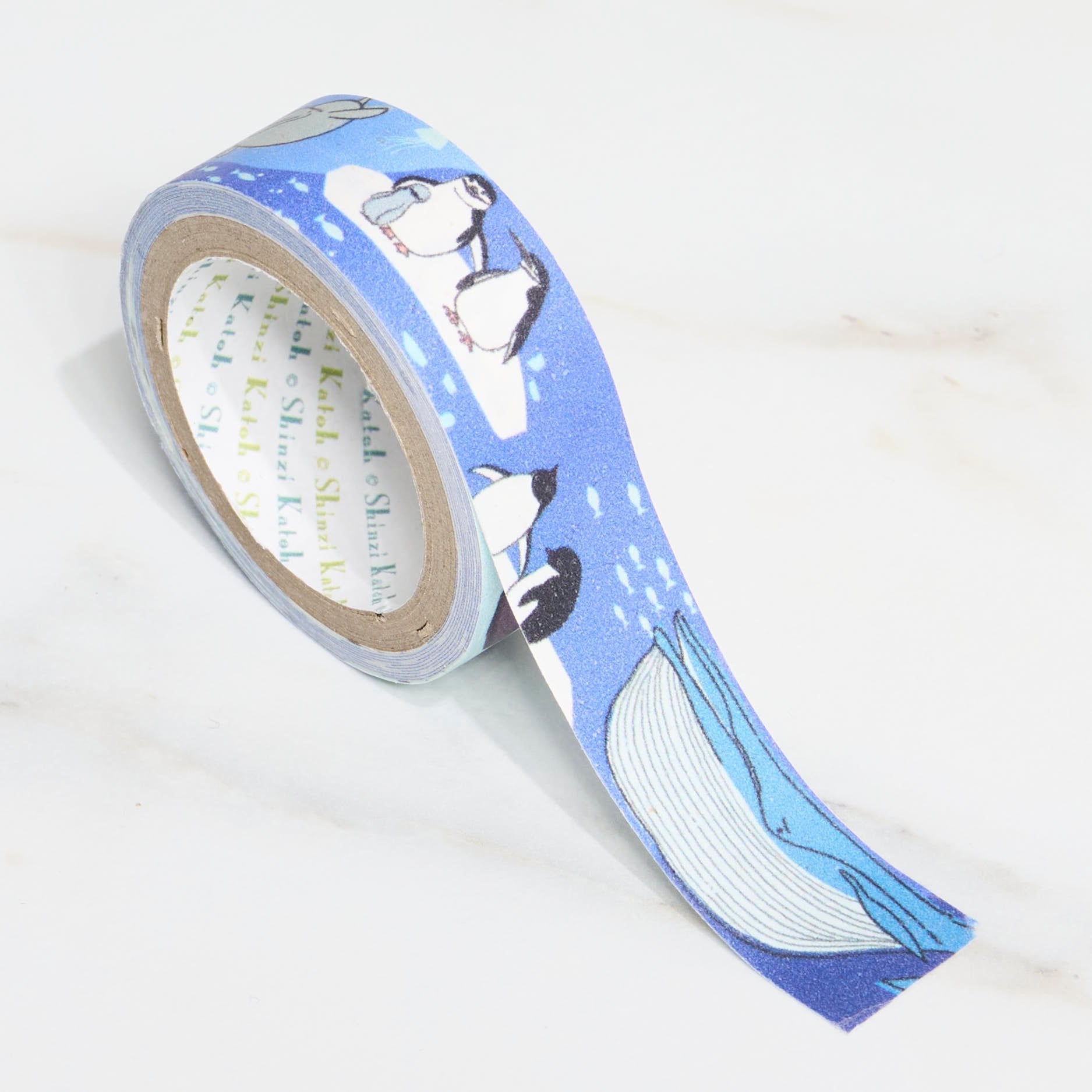 Shinzi Katoh Kirapika Masking Tape - Banana Pattern Washi Paper Tape for Scrapbooking, DIY Crafts, Gift Wrapping & Decoration - Adhesive Seal Do for Home, Office & School Projects