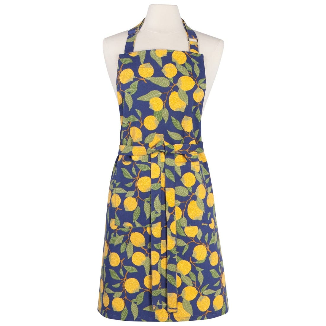 Now Designs Lemons Cotton Chef's Apron - Durable Kitchen Apron for Cooking, Baking & Grilling - Perfect for Home Chefs & Restaurant Use