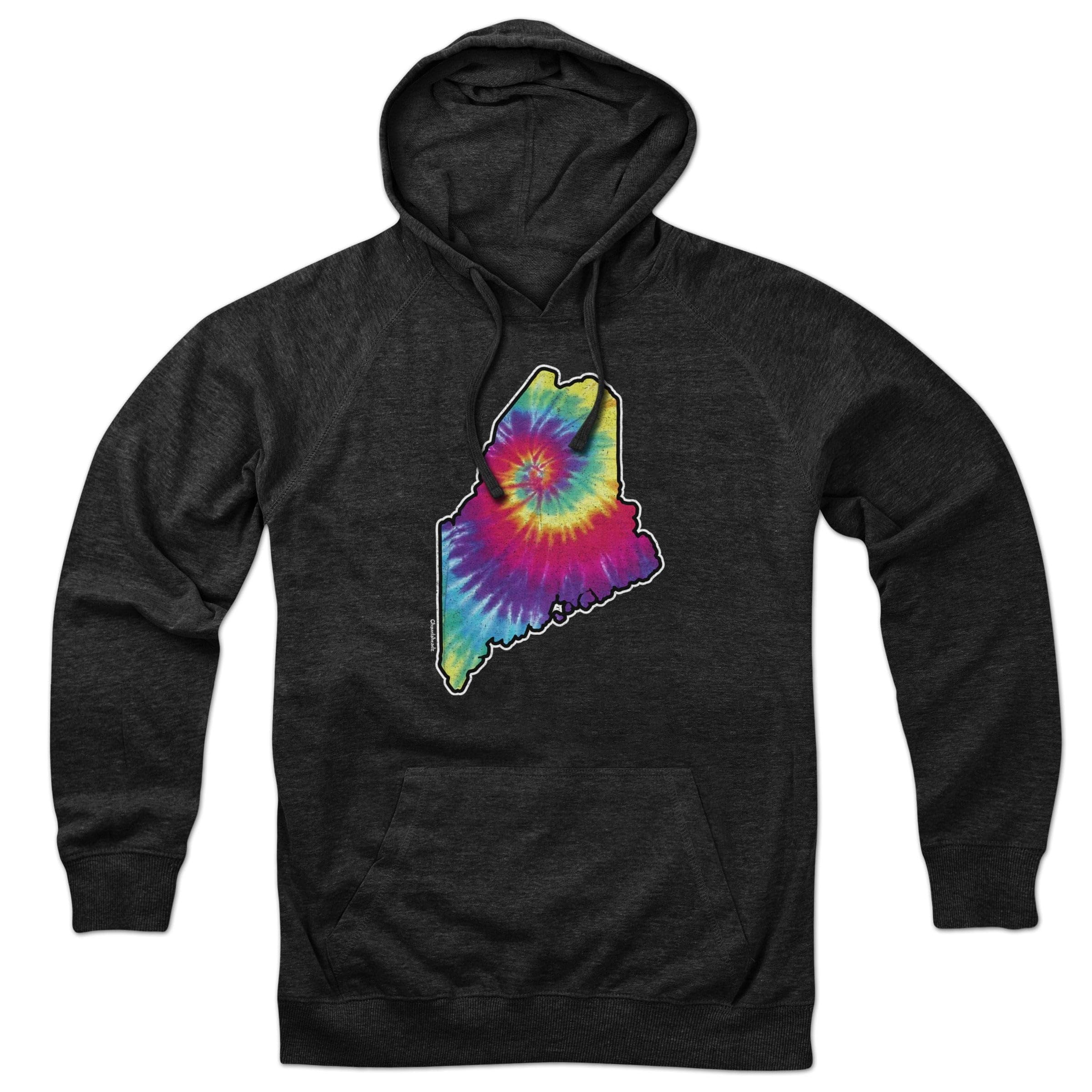Chowdaheadz Maine Tie Dye Hoodie - Soft Unisex Pullover Sweatshirt | Cotton Blend Comfort Wear for Casual Outfits & Outdoor Activities