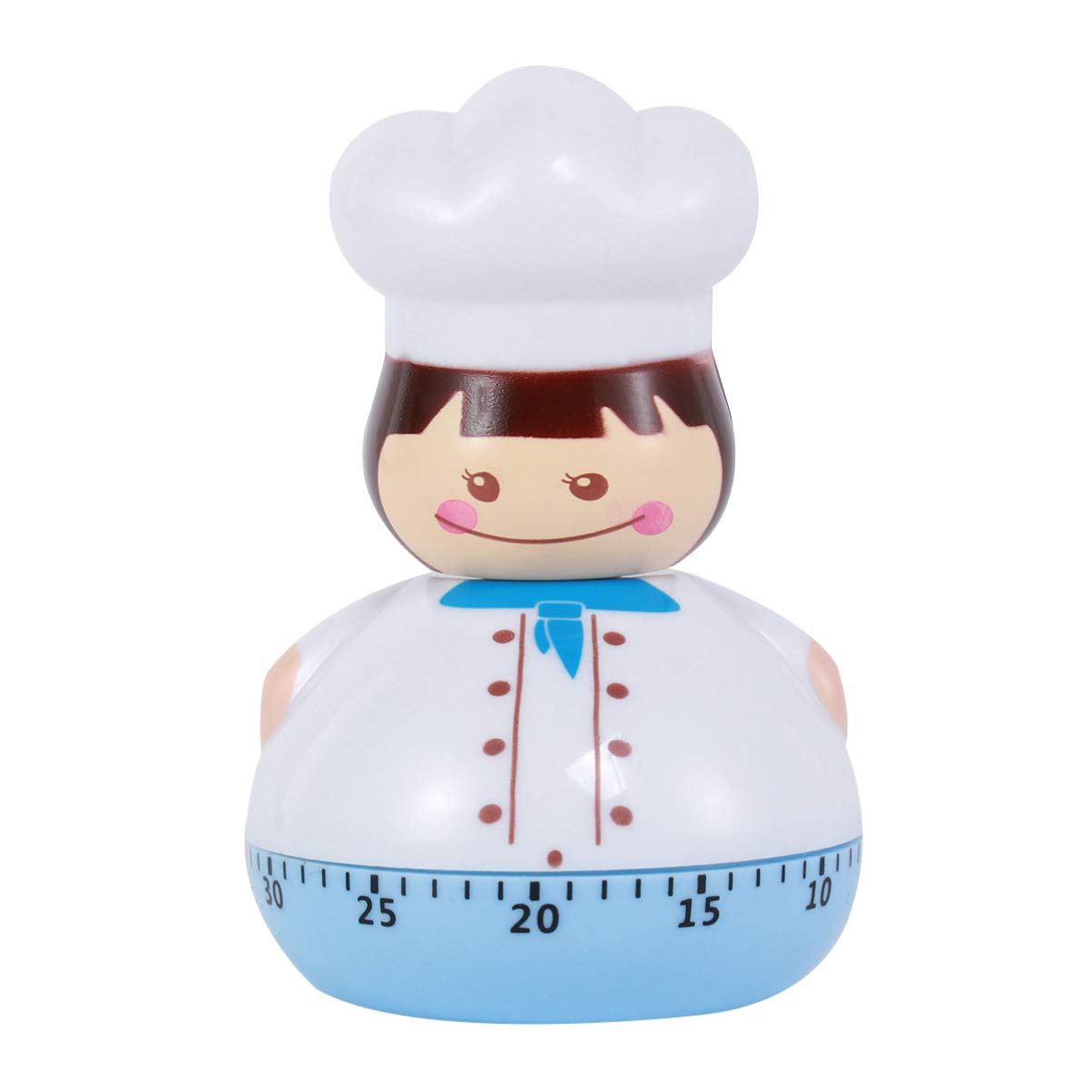 DOITOOL Cute Sky-Blue Kitchen Timer - Manual Cooking Alarm Clock for Baking, Cooking & Home Decor - Perfect for Chefs, Bakers & Kitchen Enthusiasts
