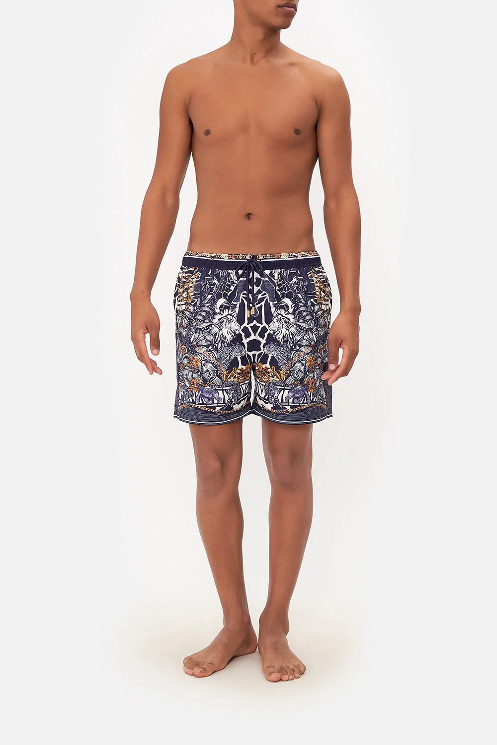 Elastic Waist Boardshorts - Comfortable Swim Trunks for Men | Perfect for Beach, Pool, and Summer Activities