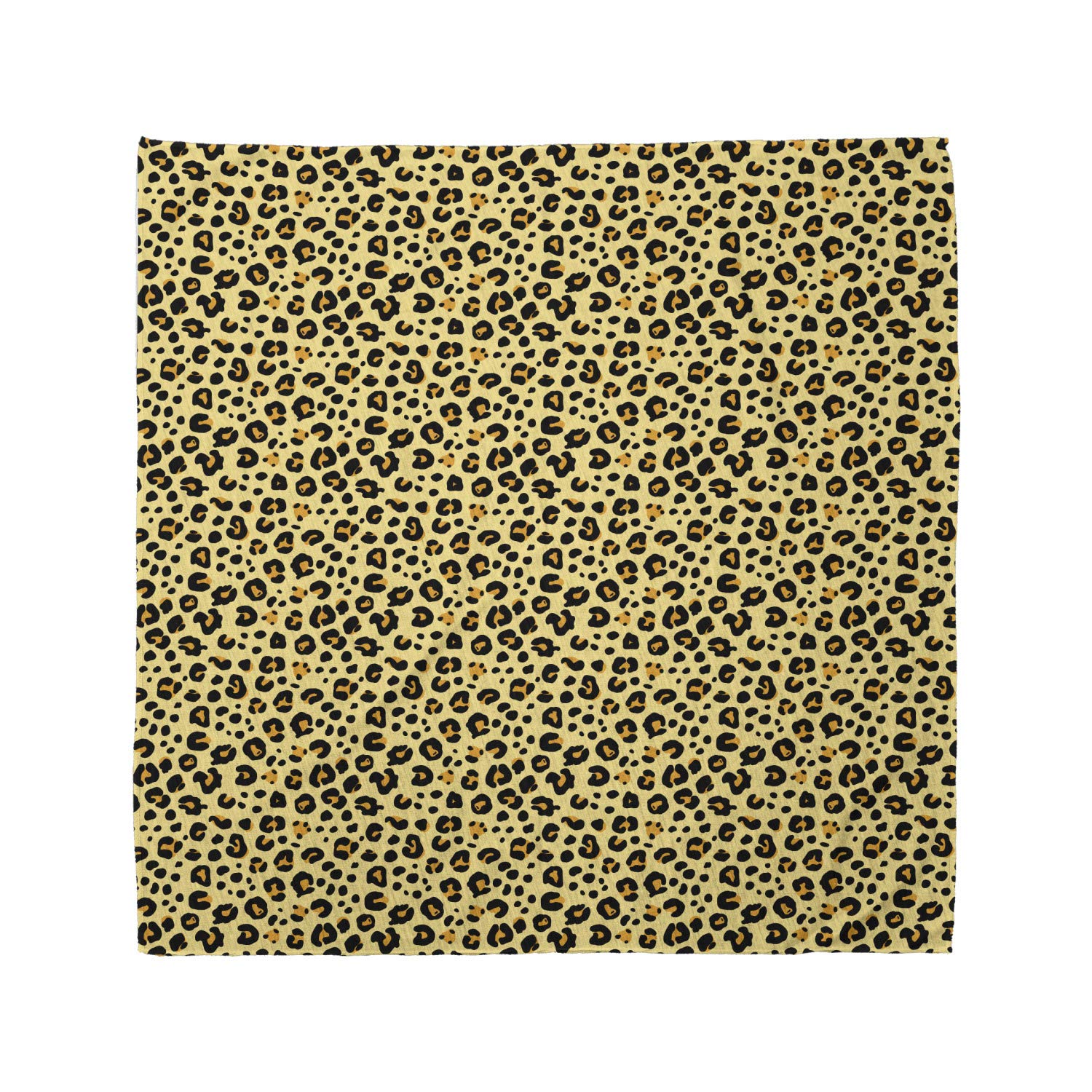 Ambesonne Yellow Brown Bandana - Leopard Animal Print Unisex Head & Neck Scarf for Men & Women - Perfect for Outdoor Activities, Music Festivals & Fashion Accessories