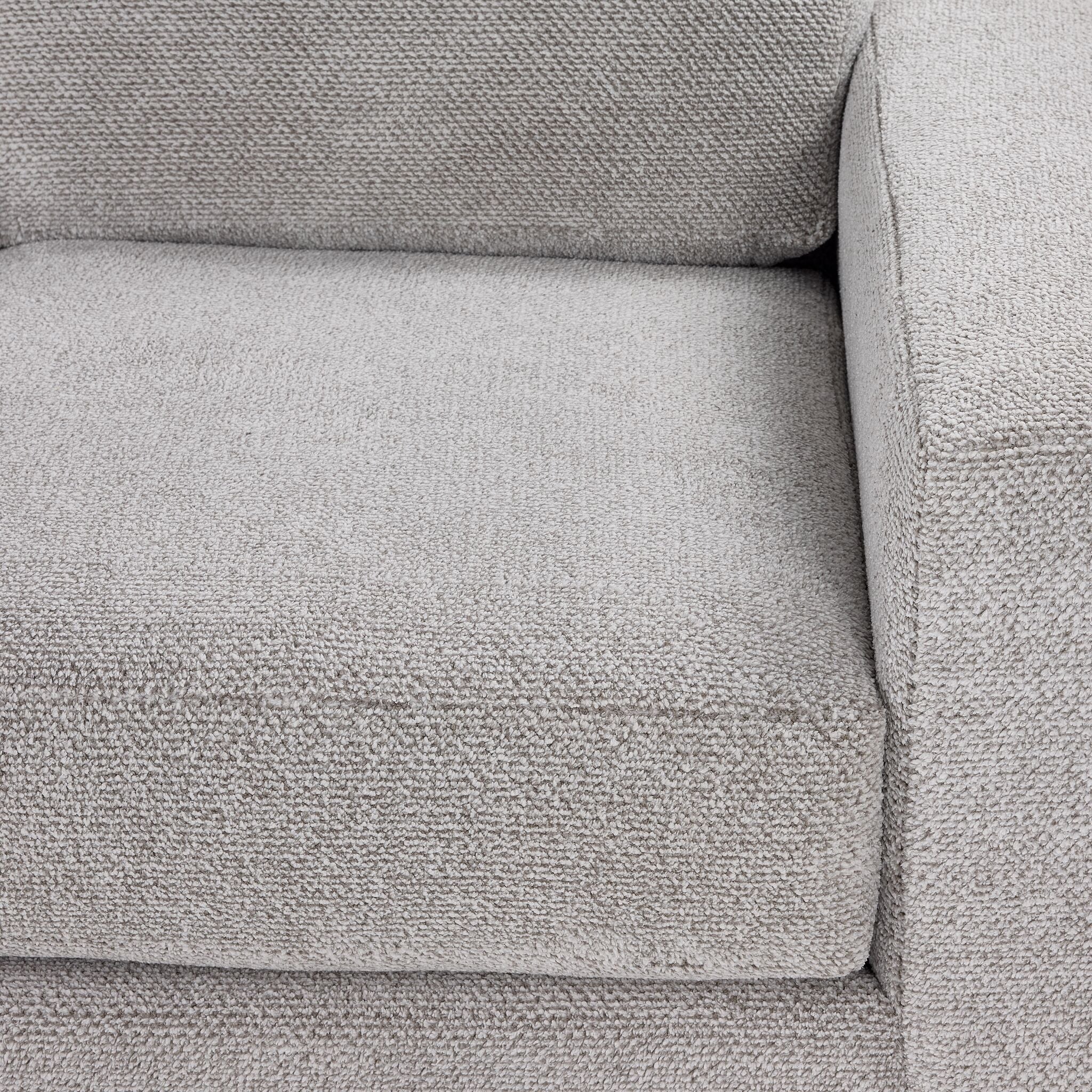 Celeste 2-Piece Right Facing Sectional Sofa Set in Snoopy Grey - Perfect for Living Room, Family Room & Small Spaces