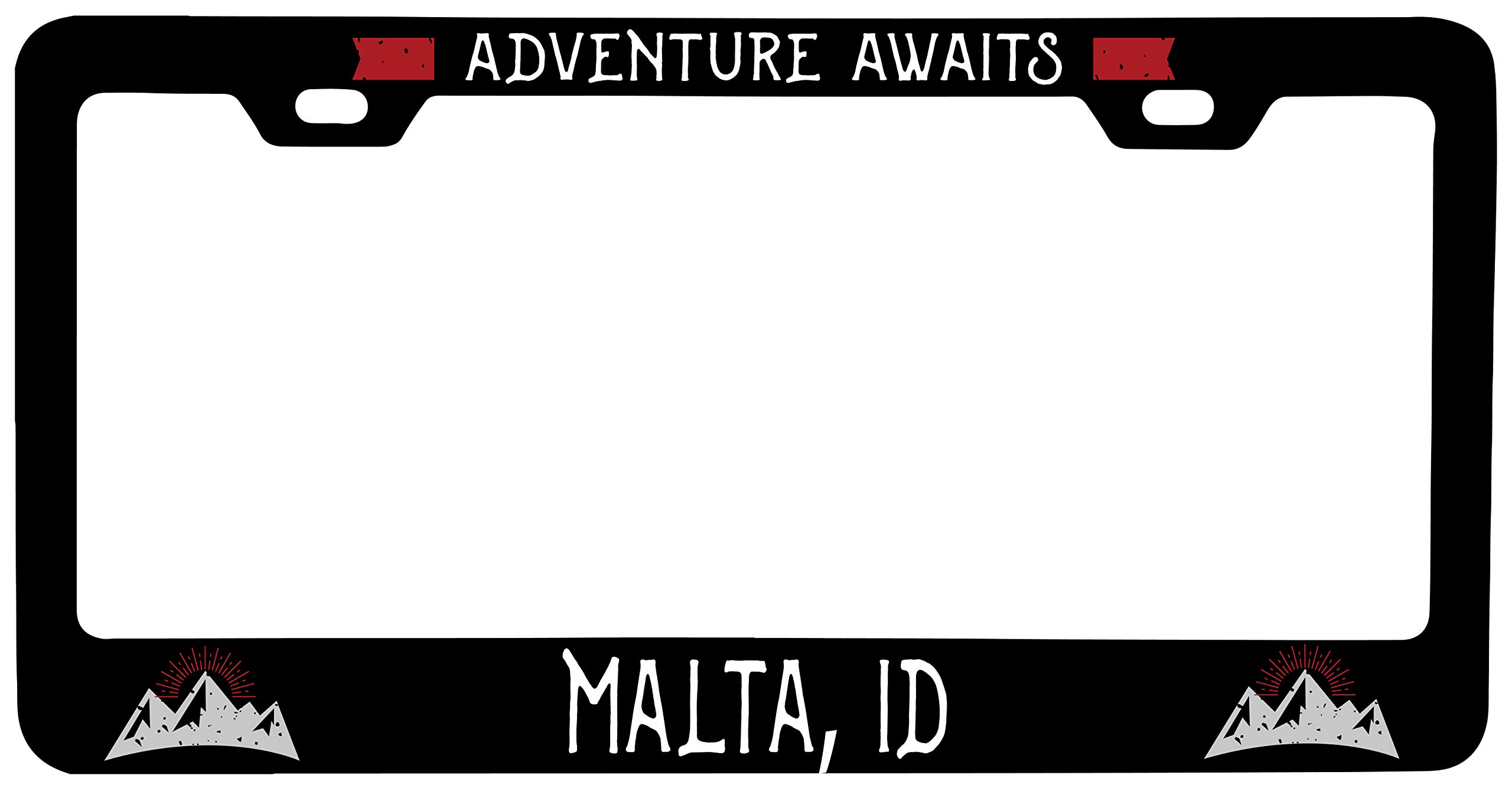 Malta Idaho Vanity Metal License Plate Frame - Custom Car Accessories for Personalized Style & State Pride - Perfect for Cars, Trucks & Motorcycles