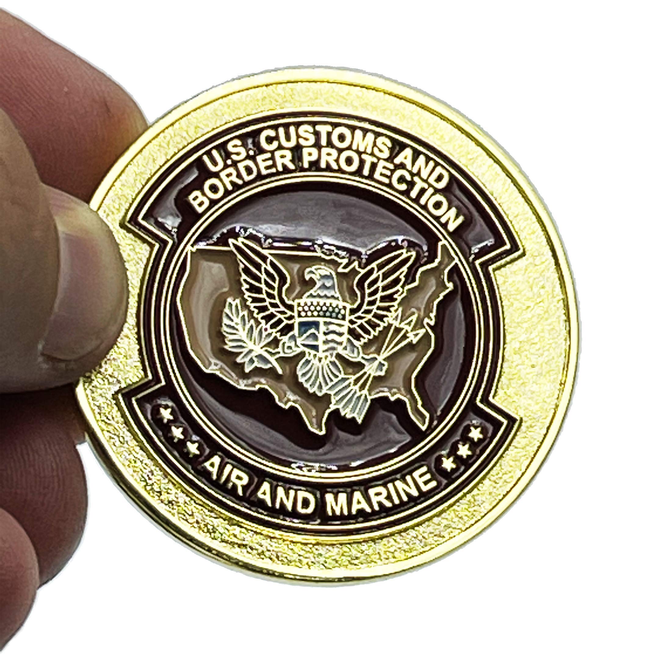 BL5-010 Air and Marine Challenge Coin - AMO Agent, CBP Air & Marine Branch Commemorative Coin - Law Enforcement, Interdiction & Aviation Collectible - Perfect for Display, Gifts & Military Appreciation Events