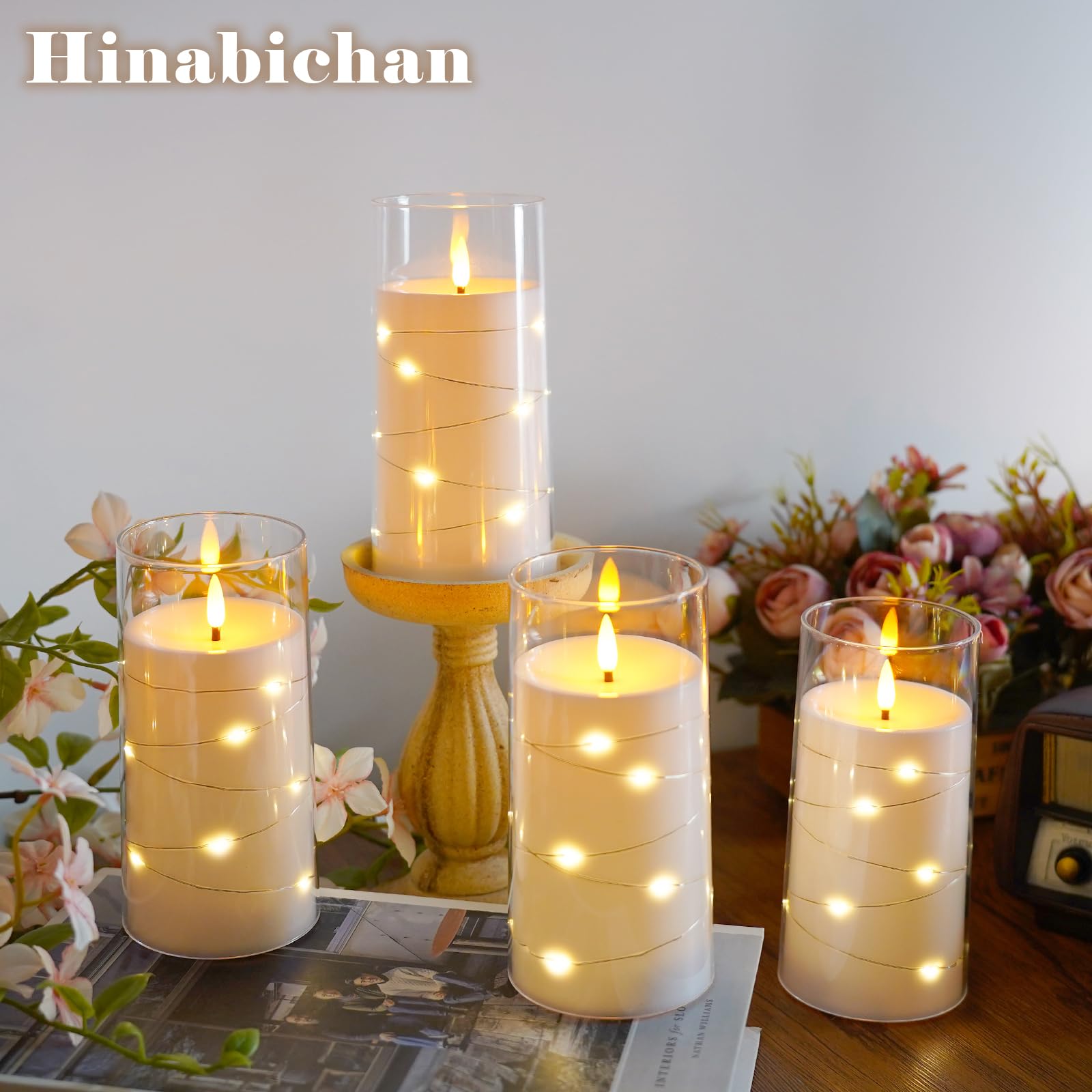 Flameless LED Candles with Remote Timer - 6pcs Battery Operated for Home Decor