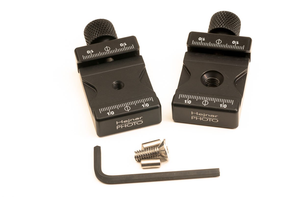 1.50 Inch Jaw Length Clamp Set for Arca Swiss Type Plates & Mounts - Made in USA | Compatible with Tripods, Camera Mounts & Photography Accessories