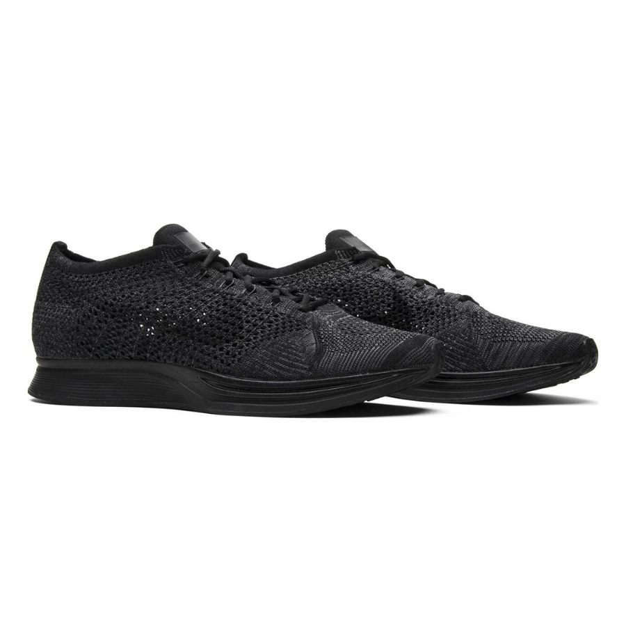 Nike Flyknit Racer Running Shoes - Triple Black Anthracite | Lightweight Breathable for Men's Road Racing & Gym Workouts