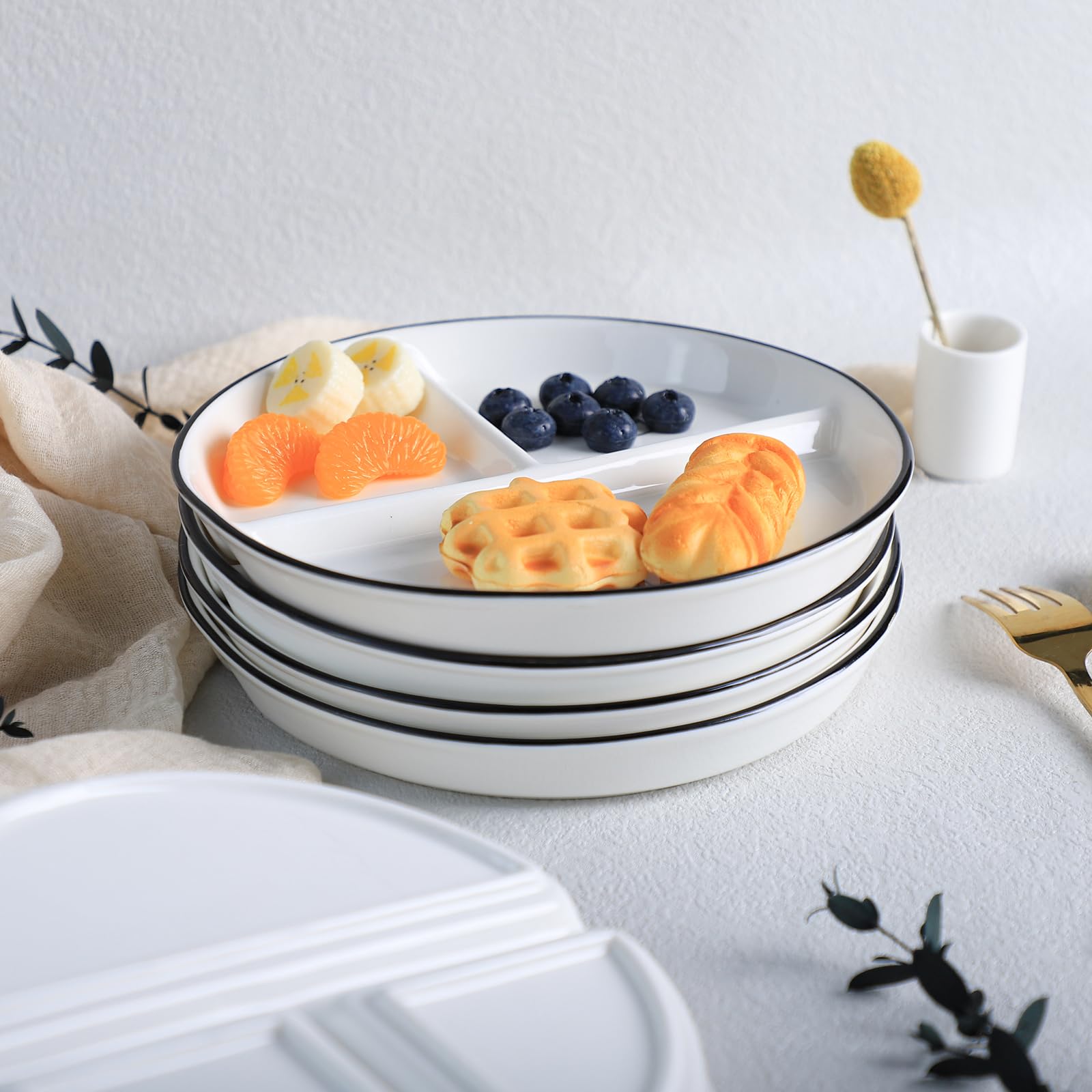 Ceramic Dinosaur Portion Plate - 8
