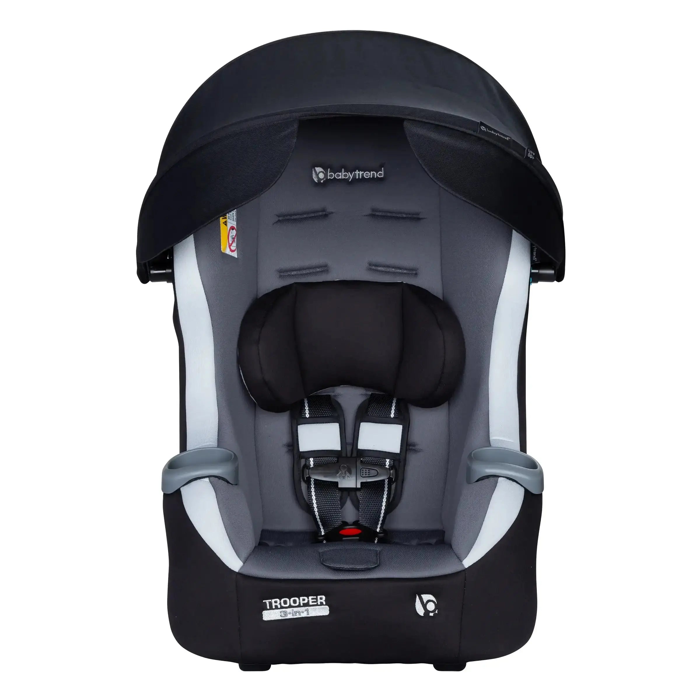 Trooper™ PLUS 3-in-1 Convertible Car Seat with Canopy - Safe & Comfortable Infant to Toddler Car Seat for Boys & Girls - Perfect for Travel, Daily Commute & Road Trips
