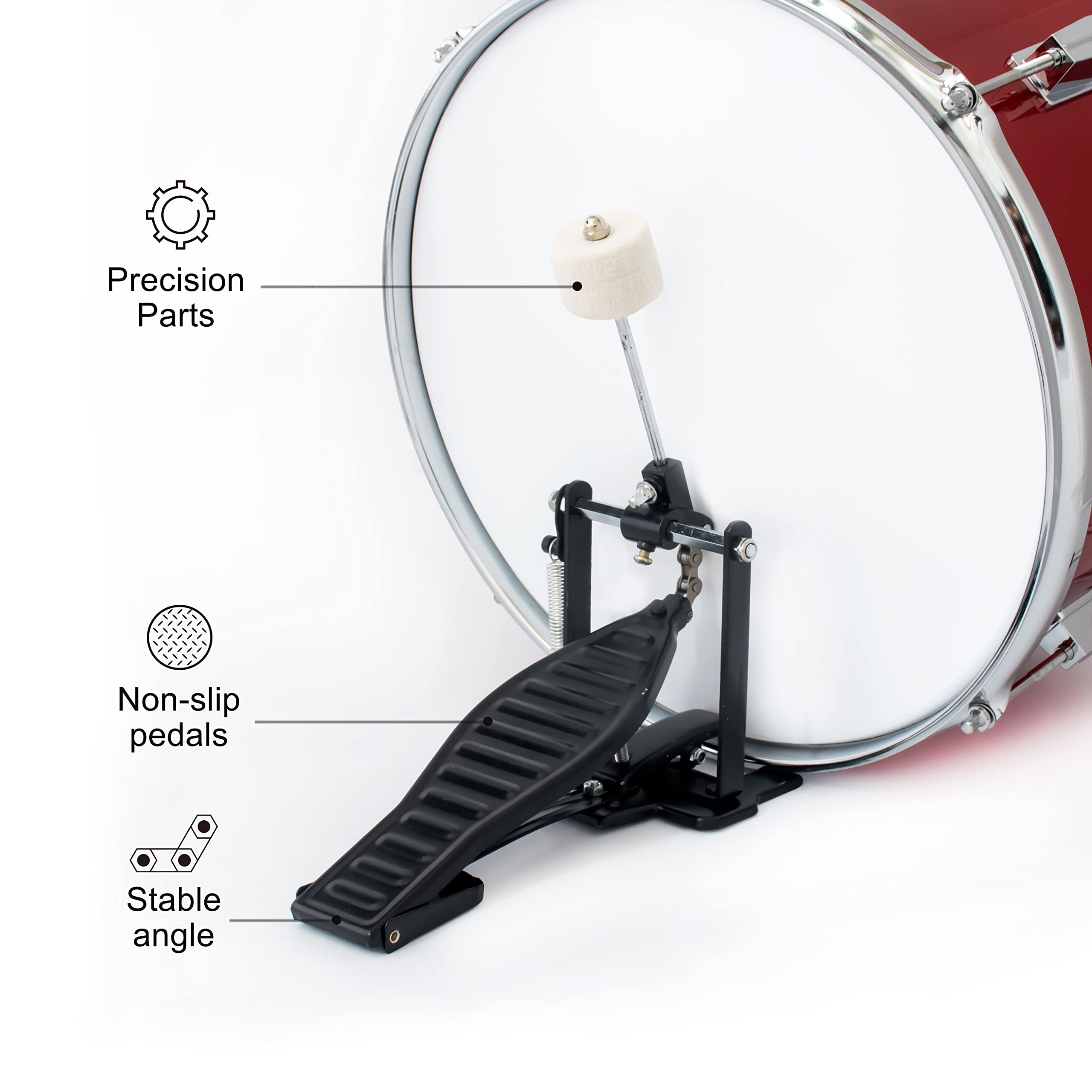 5-Piece Kids/Junior Drum Set with 13